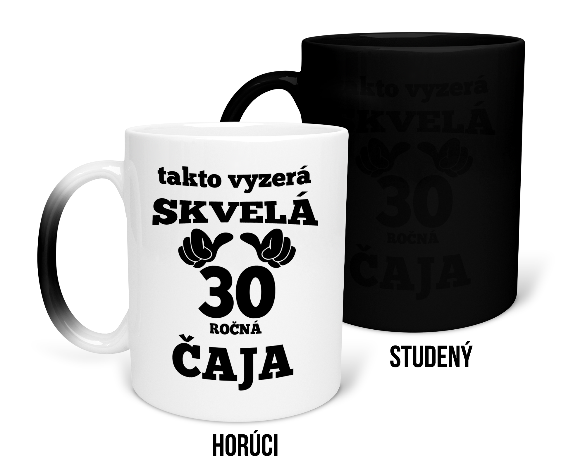 Hrnček s potlačou Takto vyzerá skvelá 30 ročná čaja