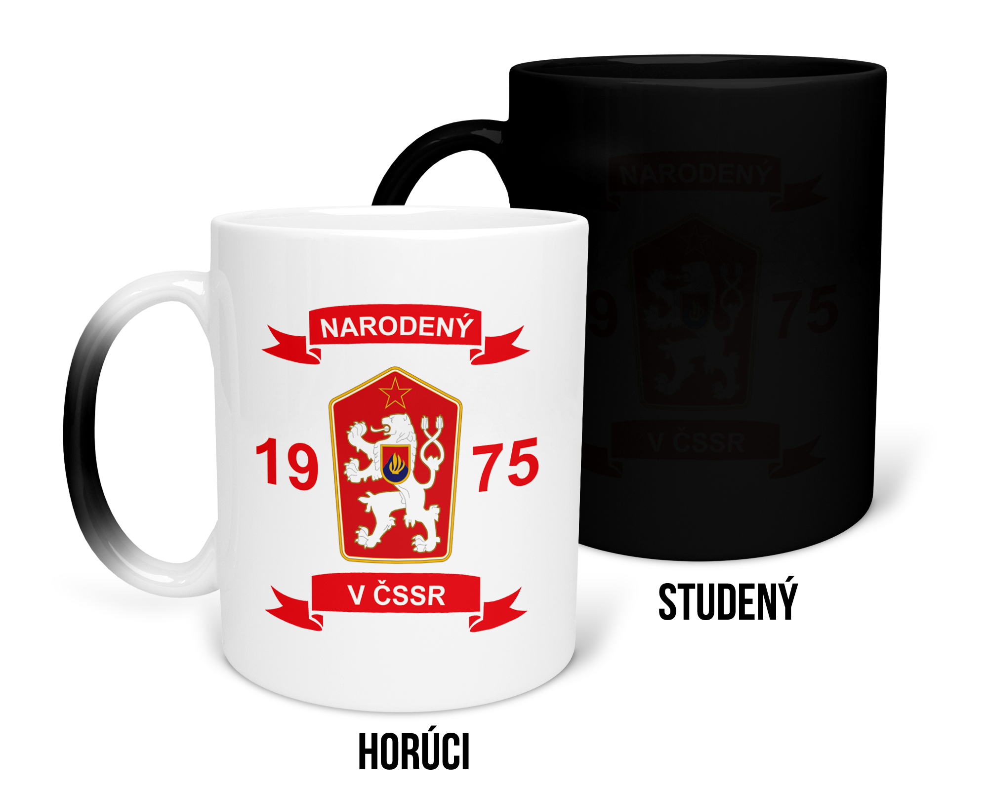 Hrnček s potlačou Narodený v ČSSR