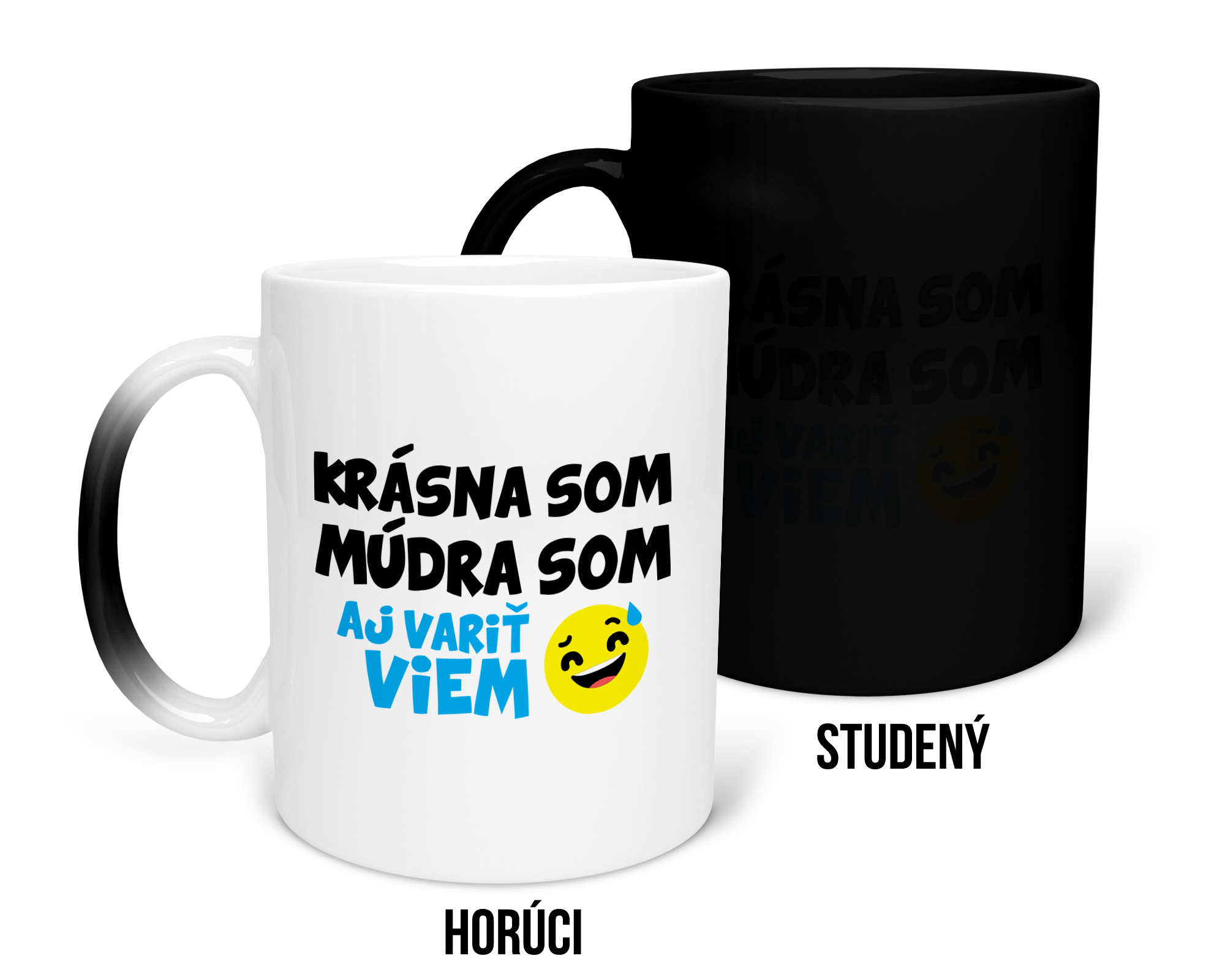 Hrnček s potlačou Krásna som múdra som