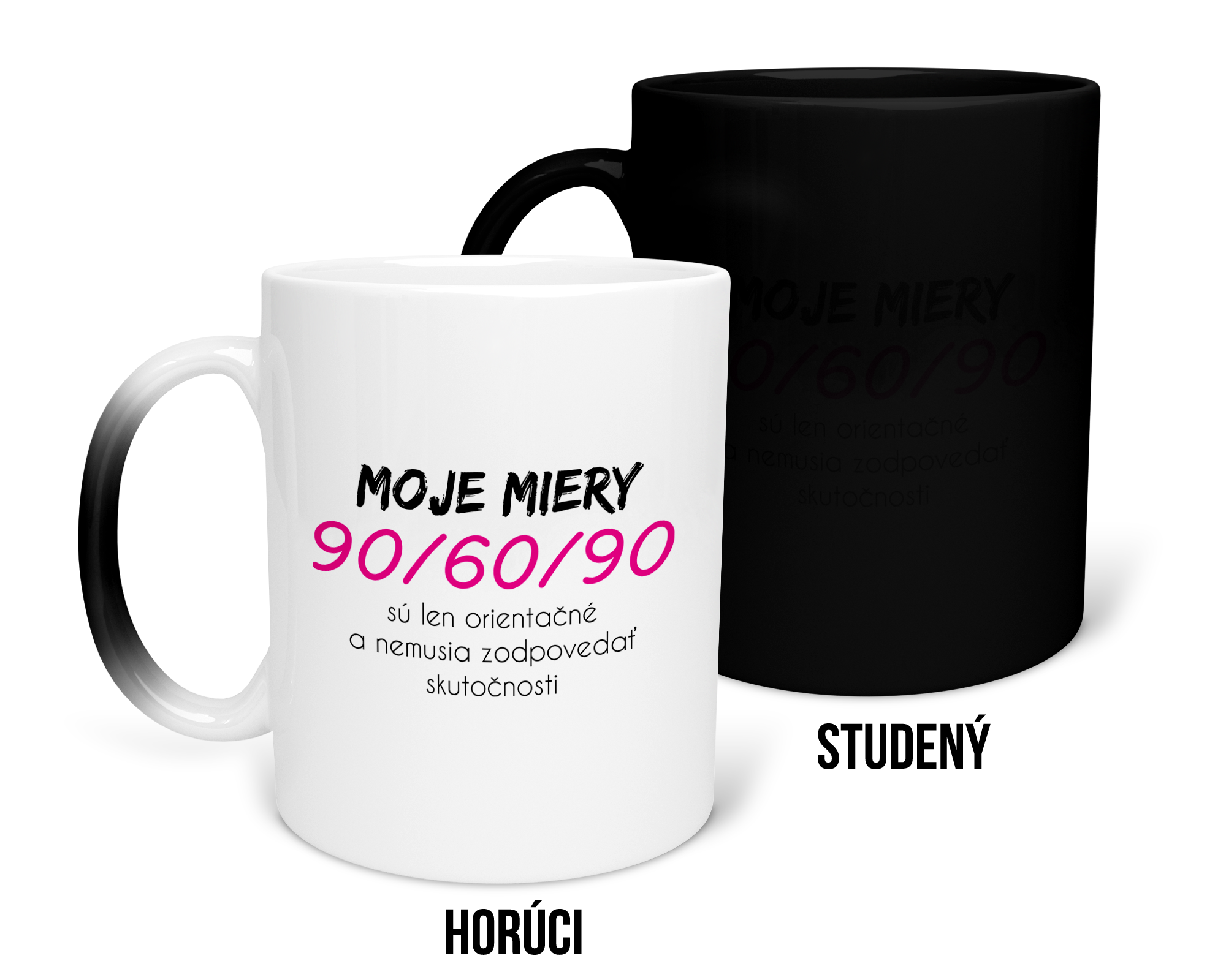 Hrnček s potlačou Moje miery