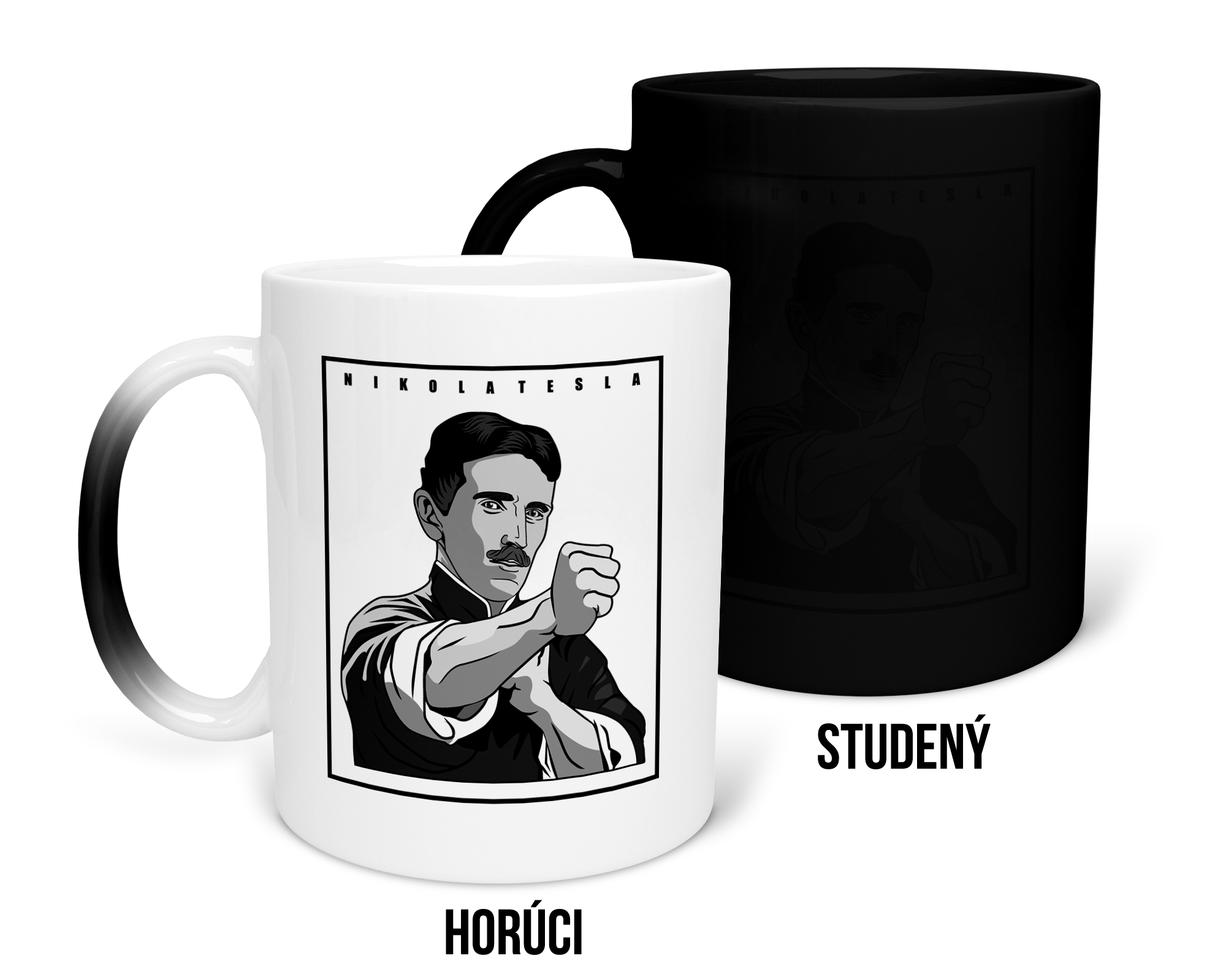 Hrnček s potlačou Nikola Tesla