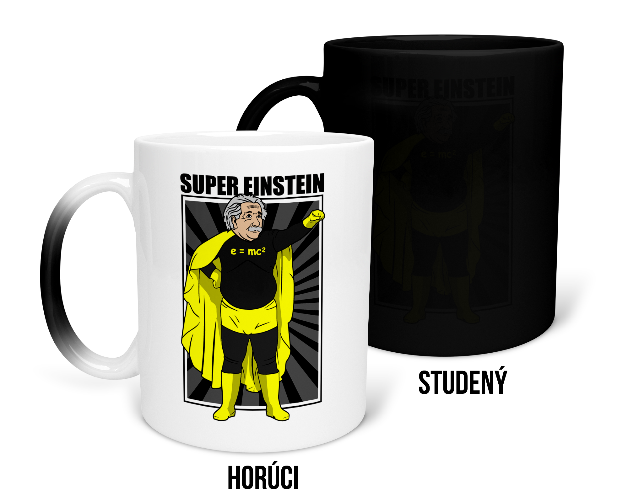 Hrnček s potlačou Super Einstein