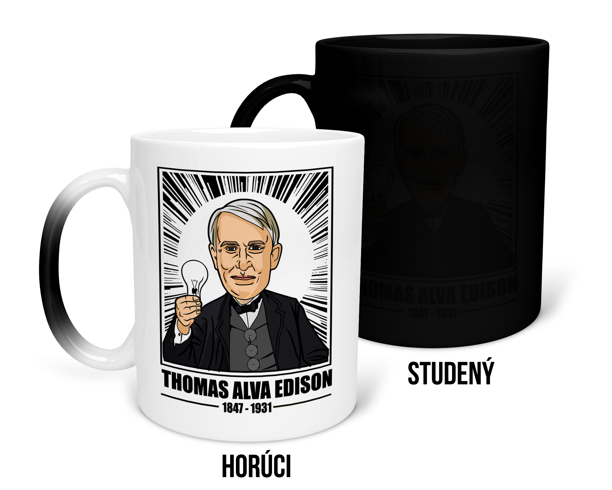Hrnček s potlačou Thomas Alva Edison