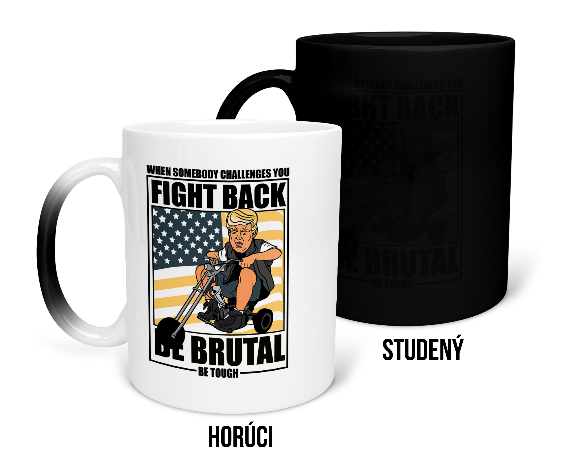 Hrnček s potlačou Trump Fight Back