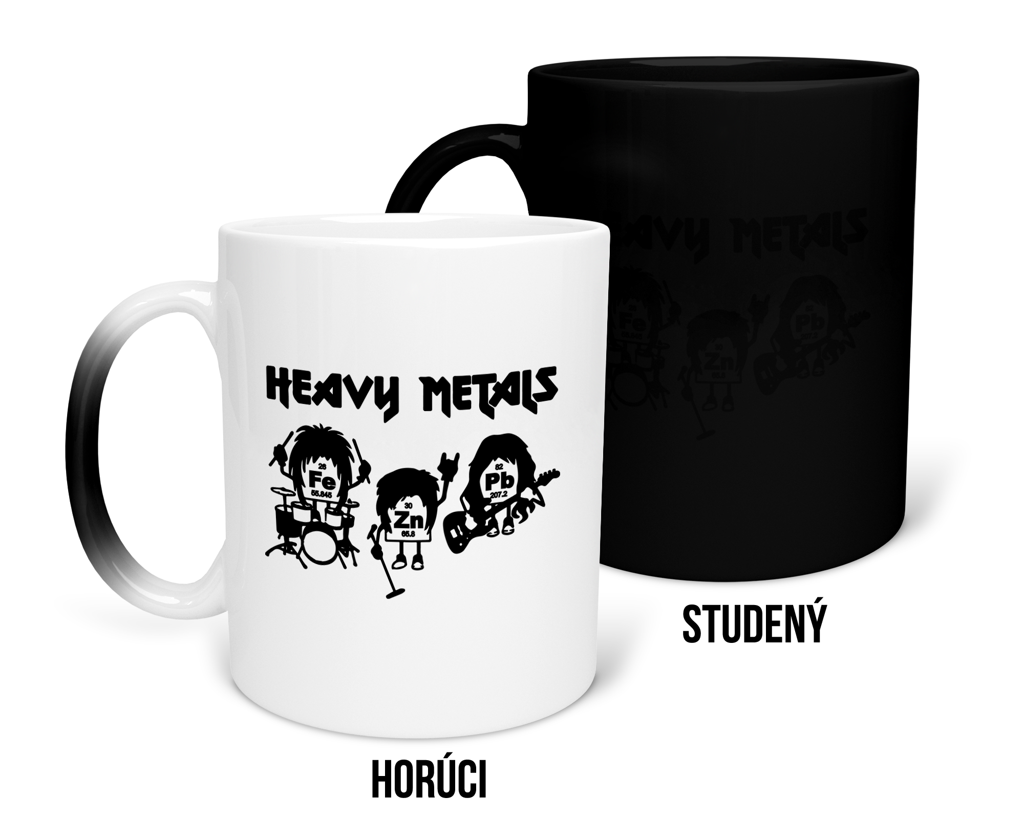 Hrnček s potlačou Heavy Metals
