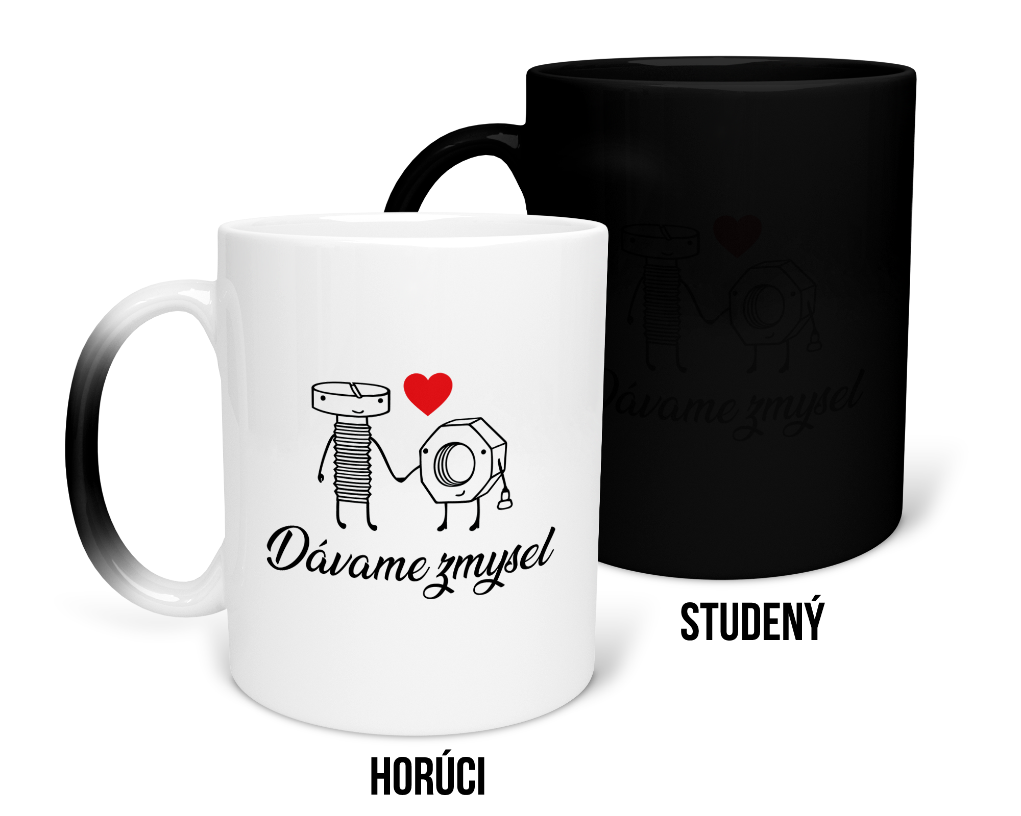 Hrnček s potlačou Dávame zmysel