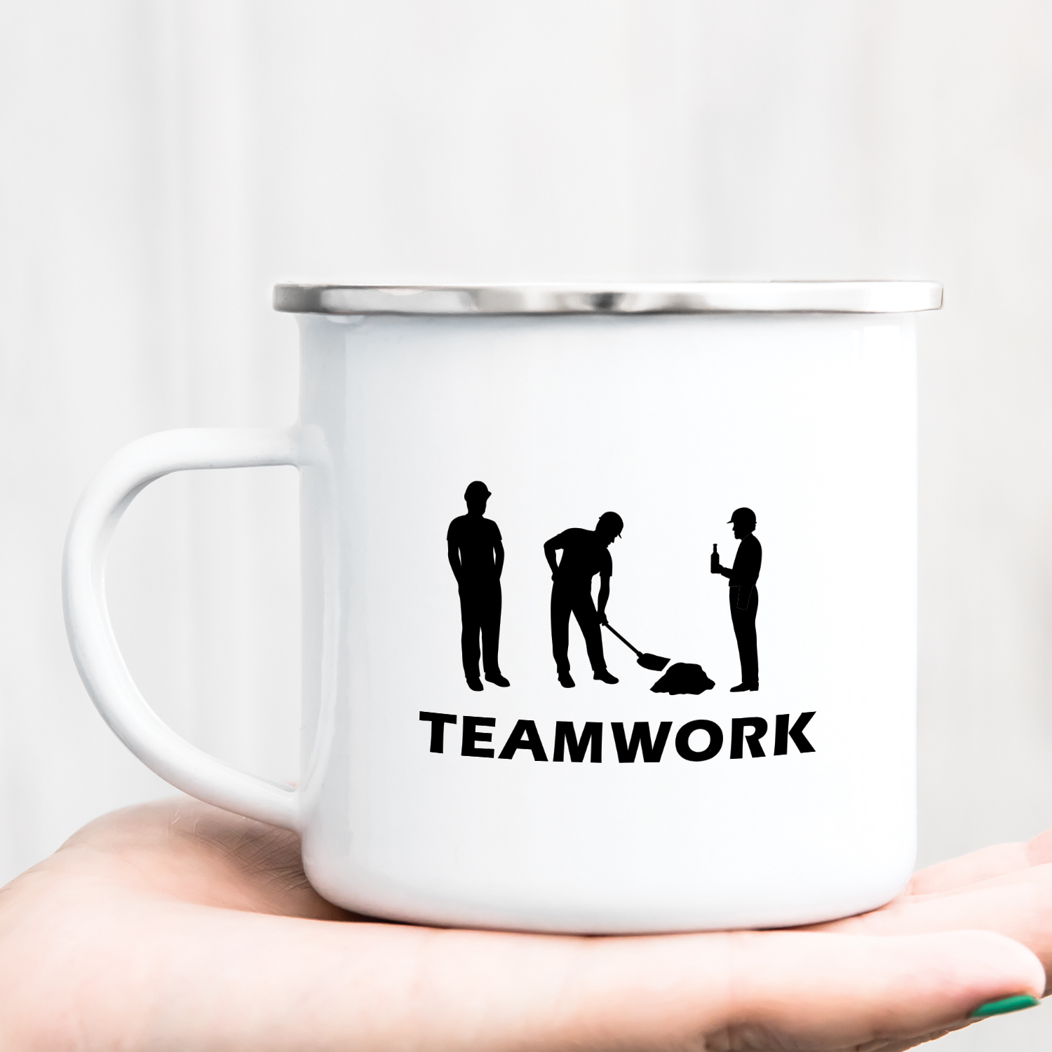 Hrnček s potlačou Teamwork