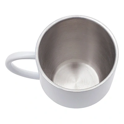 Nerezový hrnček 350 ml biely
