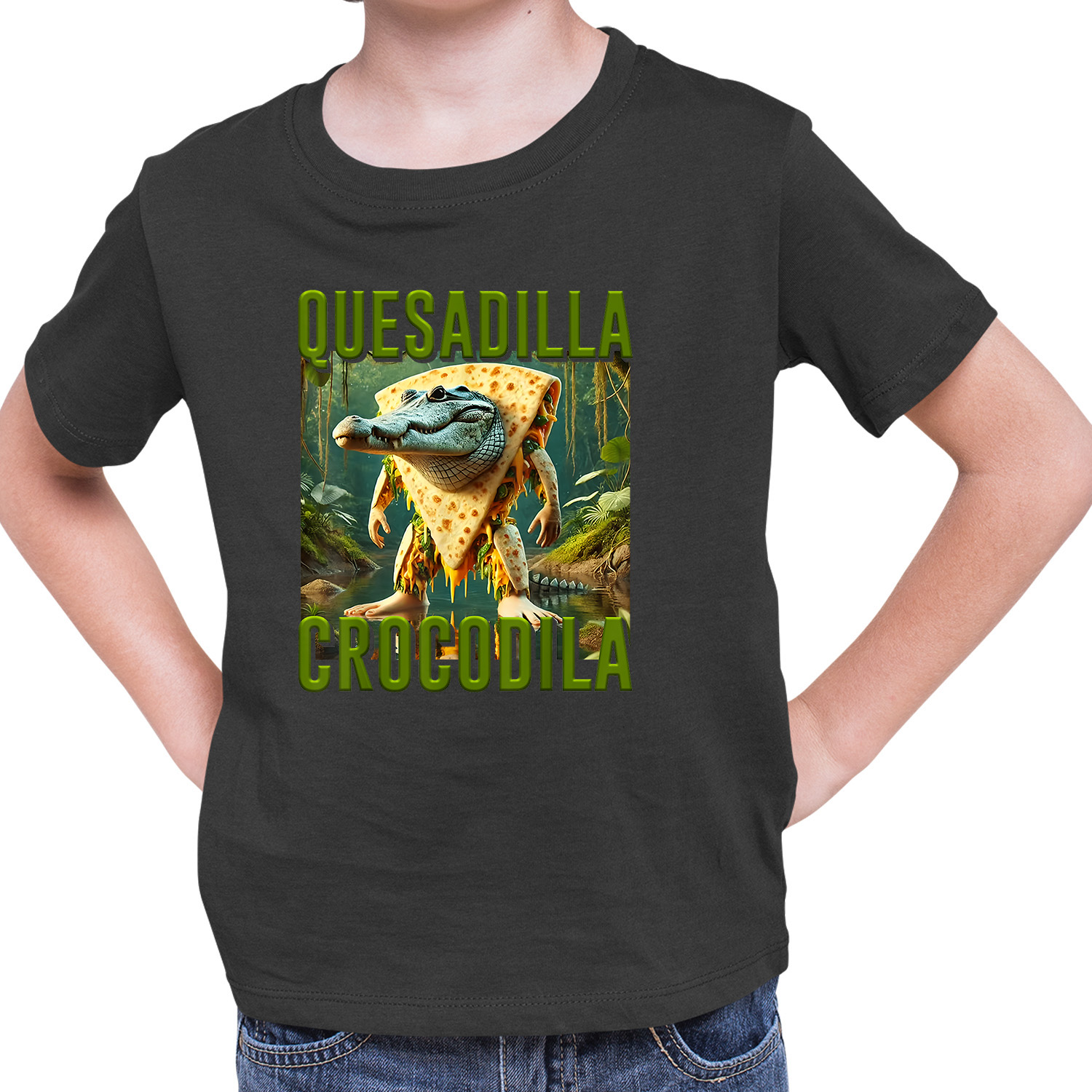 Tričko Italian Brainrot Quesadilla Crocodilla