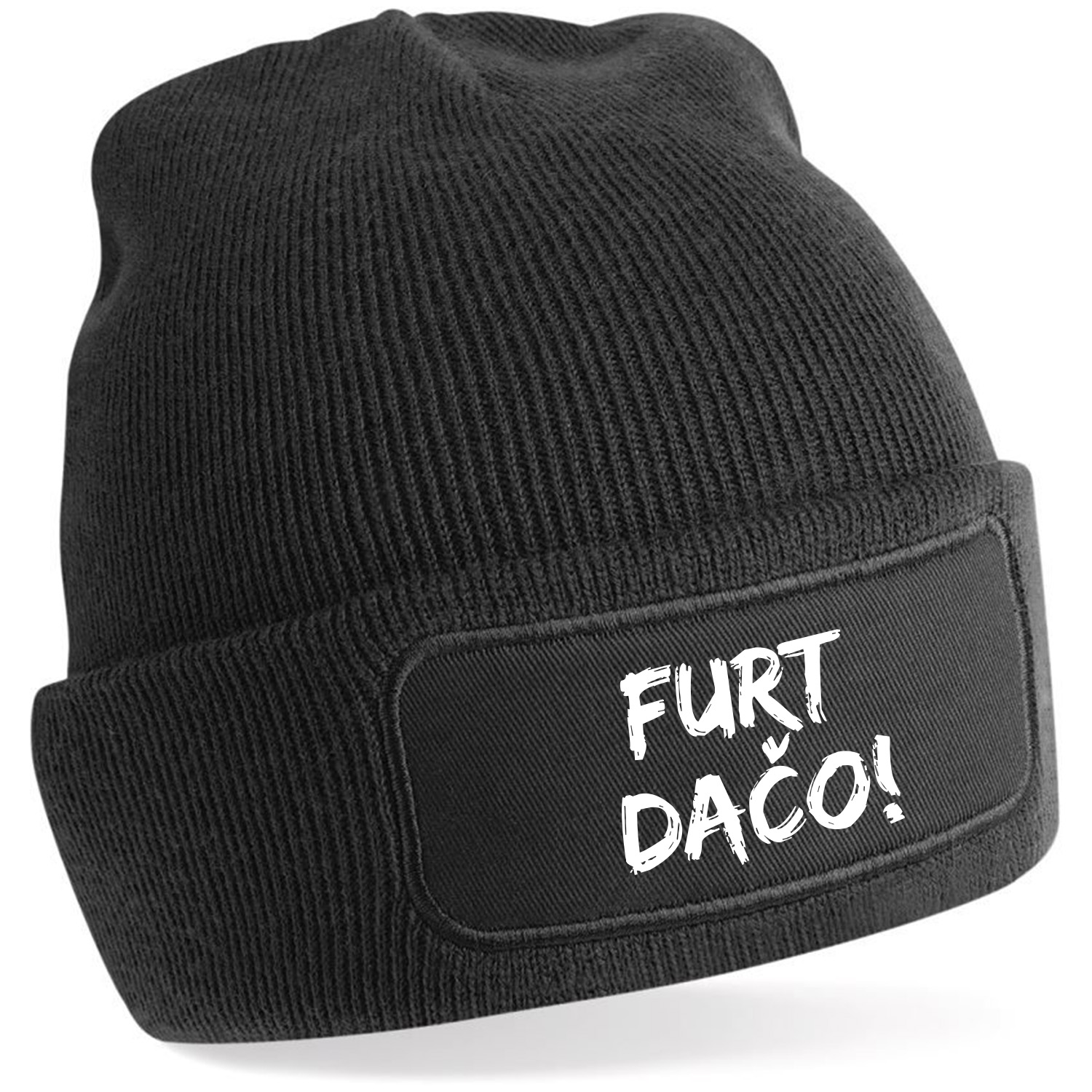 Zimná čiapka s potlačou "Furt dačo!"