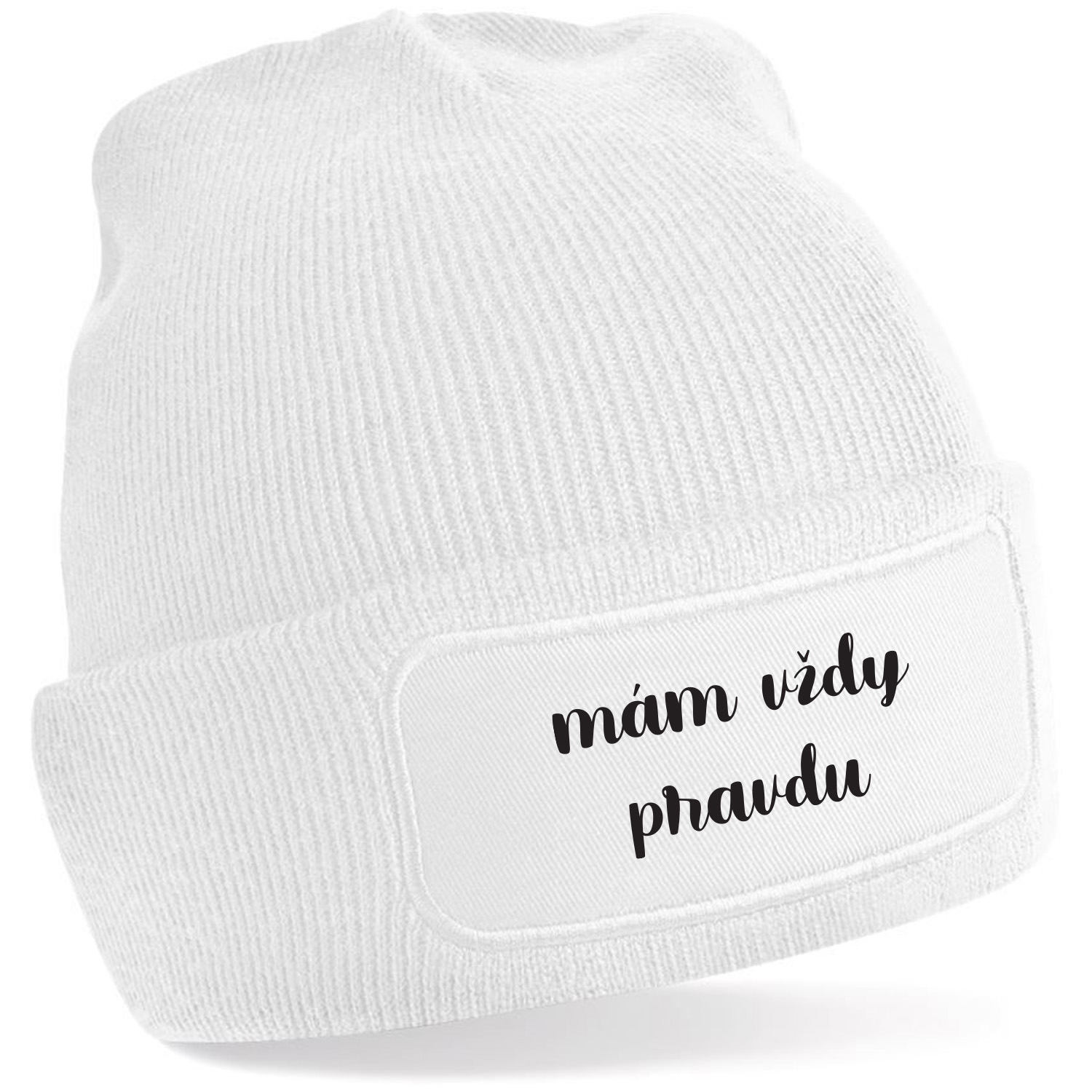 Zimná čiapka s potlačou "mám vždy pravdu"