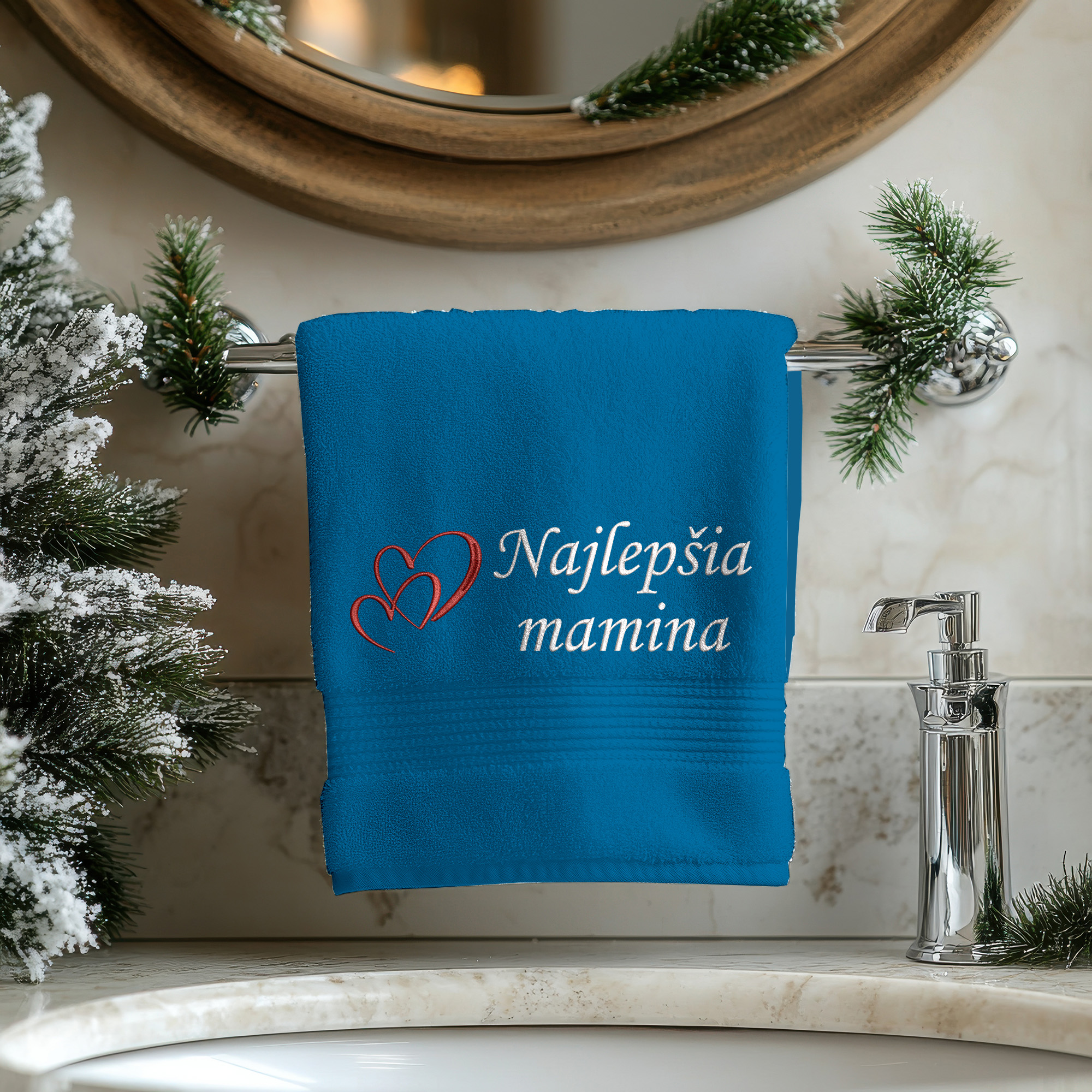 Osuška s výšivkou Najlepšia mamina