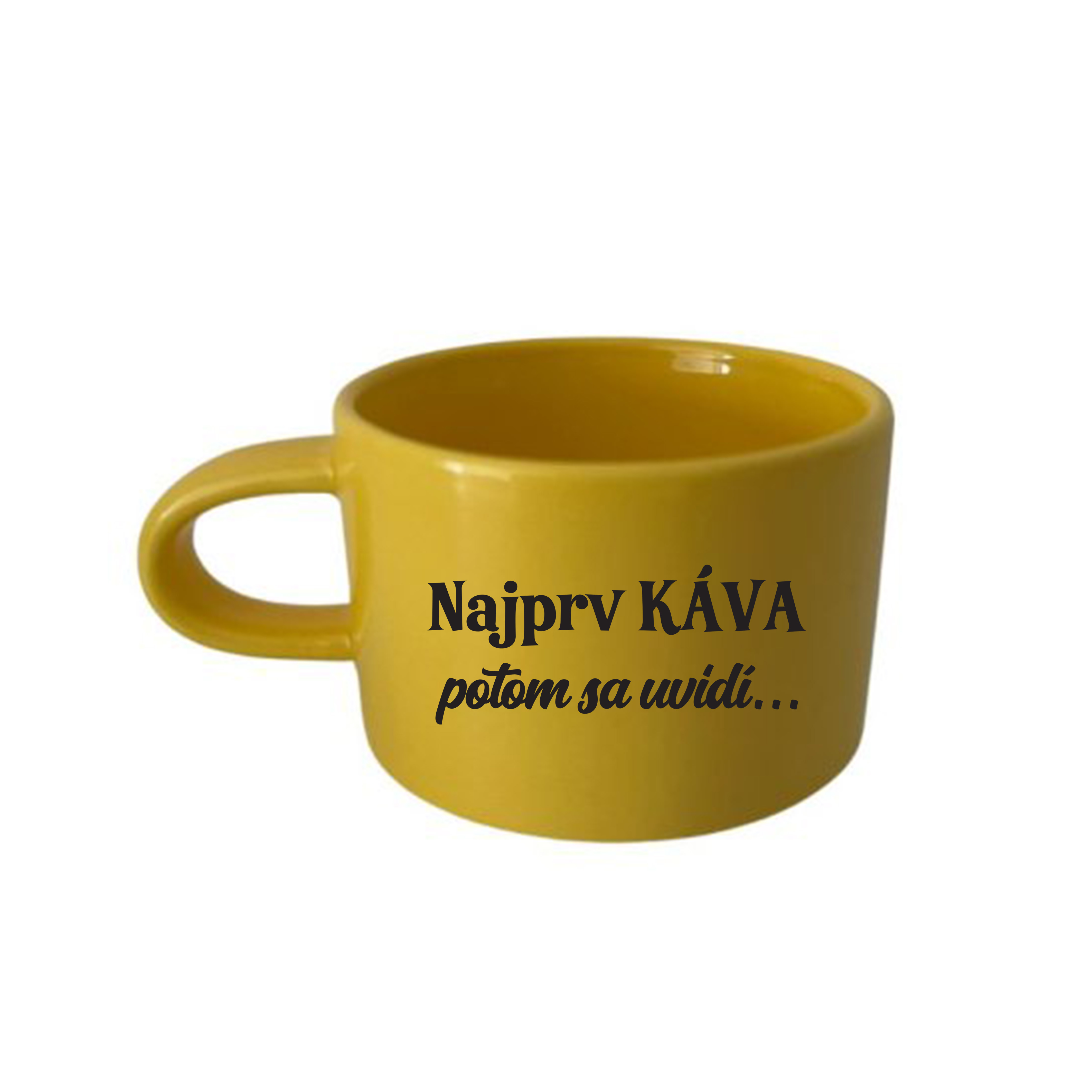 Hrnček makrónka Najprv káva potom sa uvidí...