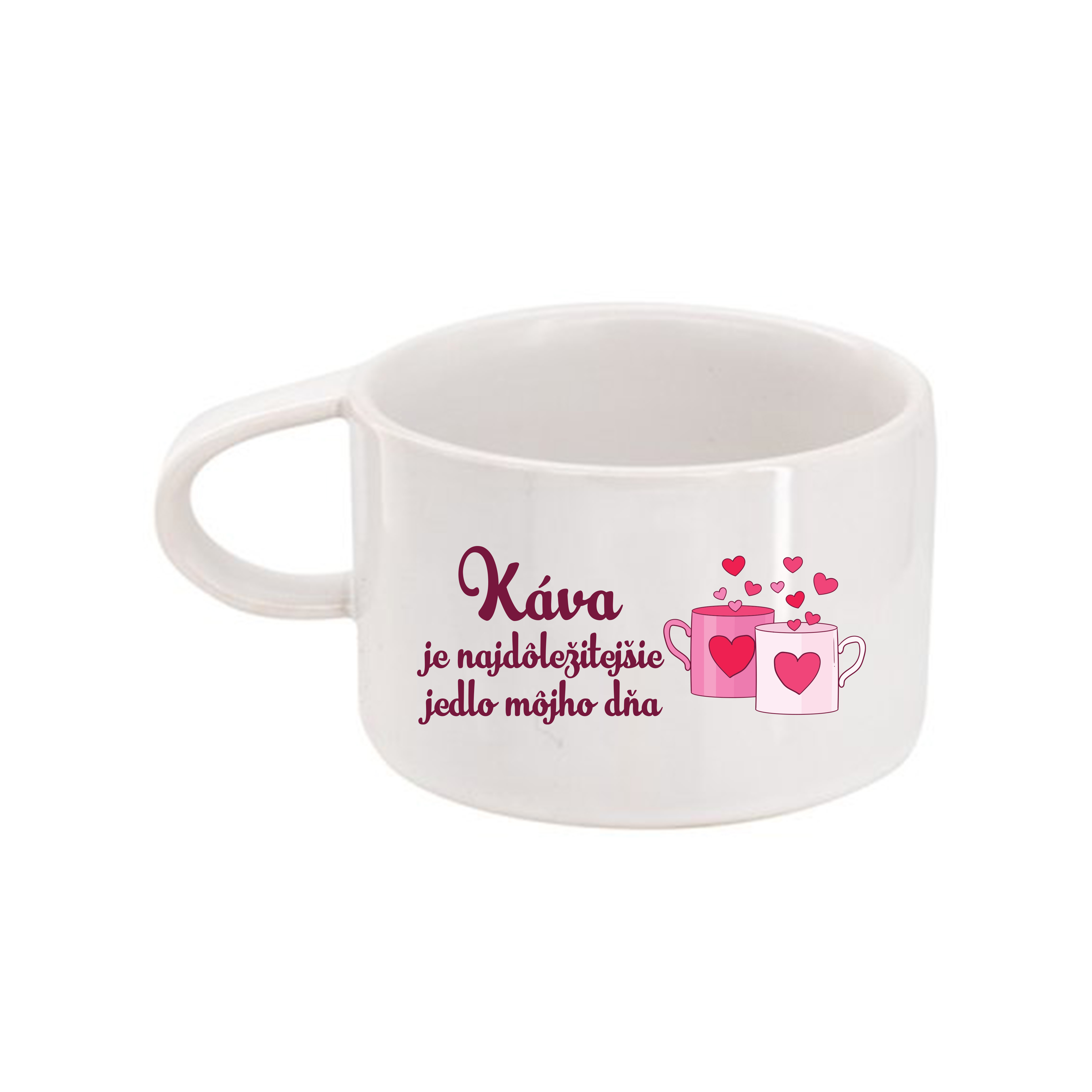Hrnček makrónka Káva je najdôležitejšie jedlo môjho dňa