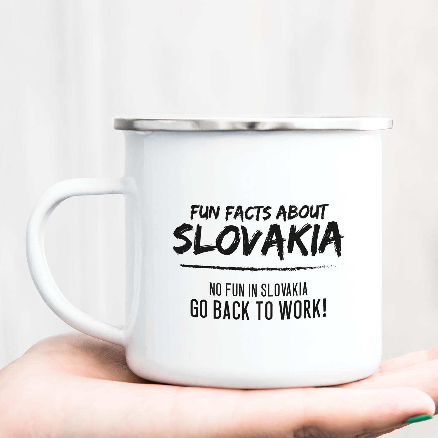Hrnček s potlačou Fun facts about Slovakia