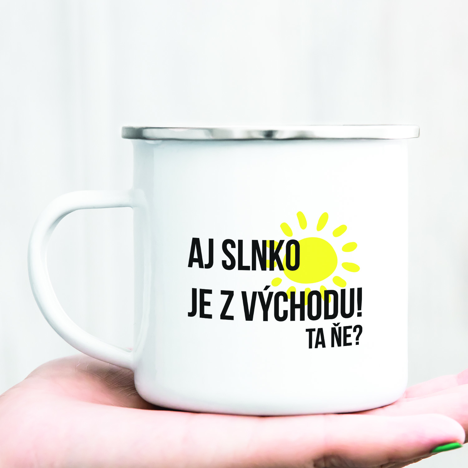 Hrnček s potlačou Slnko z východu