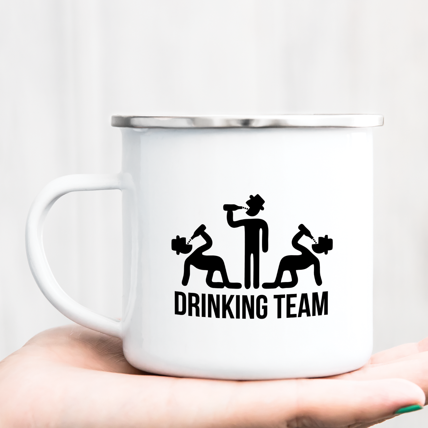Hrnček s potlačou Drinking team
