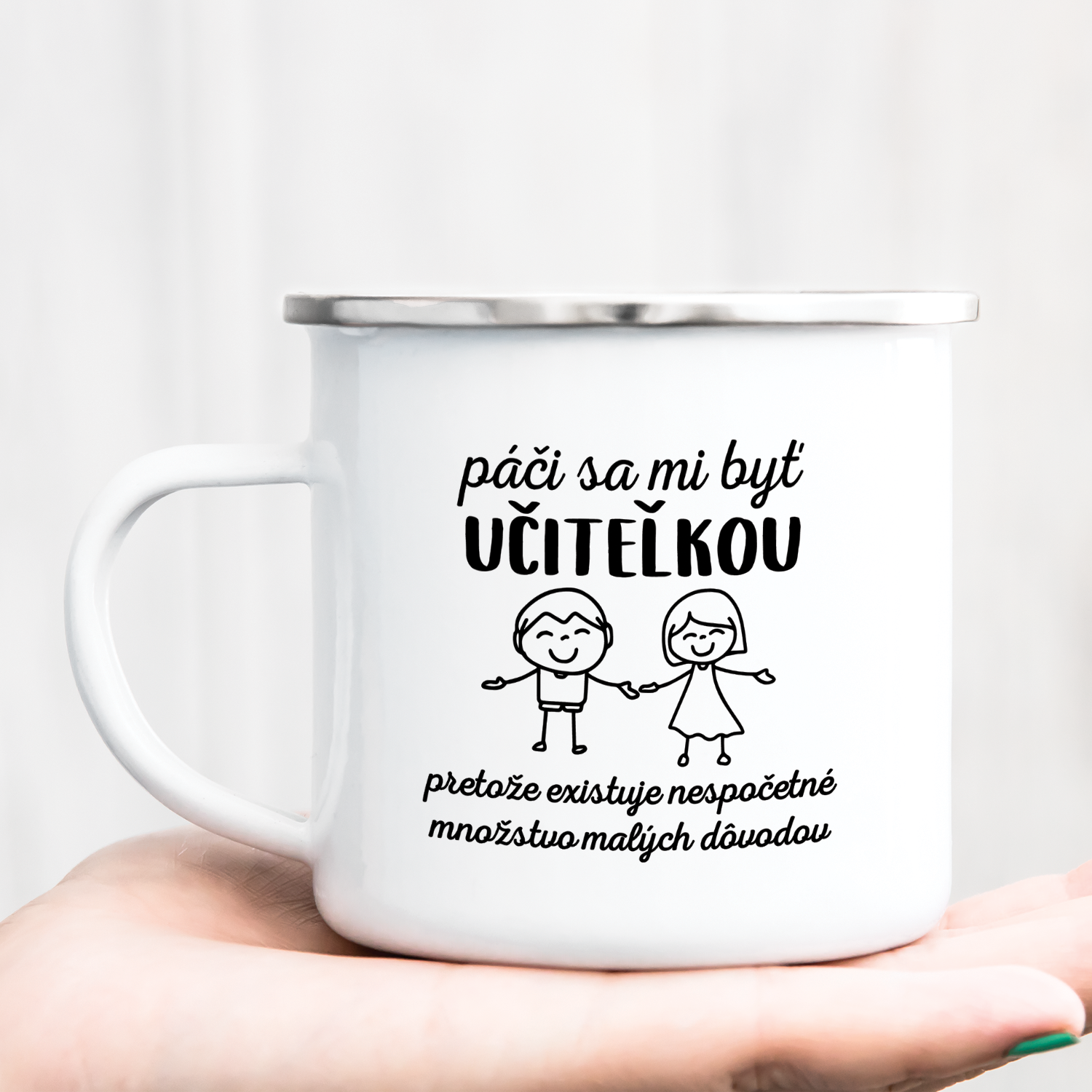 Darček pre pani učiteľku hrnček s potlačou Učiteľka