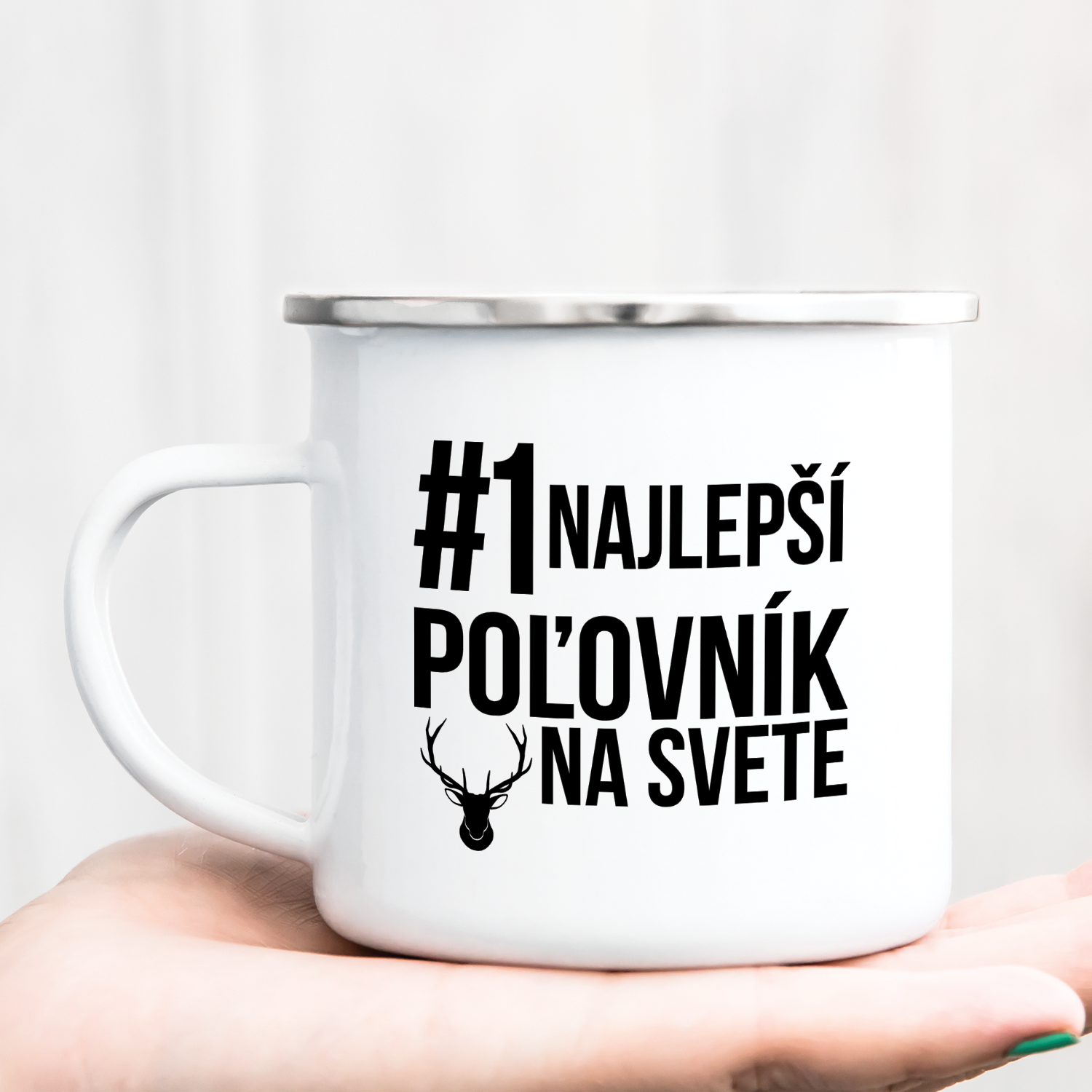 Hrnček s potlačou Najlepší poľovník na svete