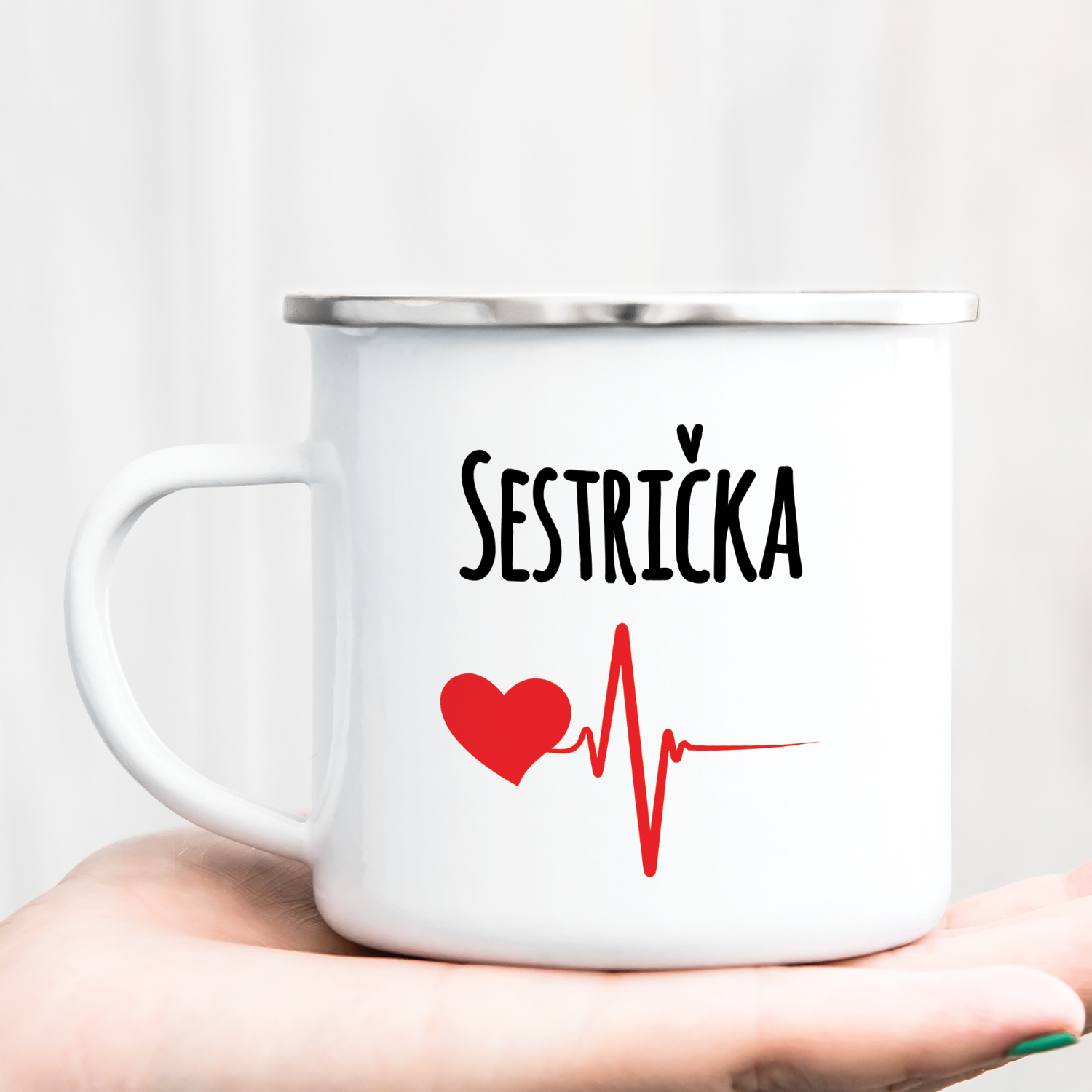 Hrnček s potlačou Sestrička