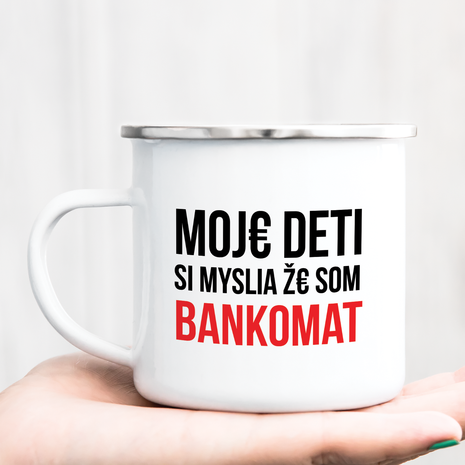 Hrnček s potlačou Bankomat