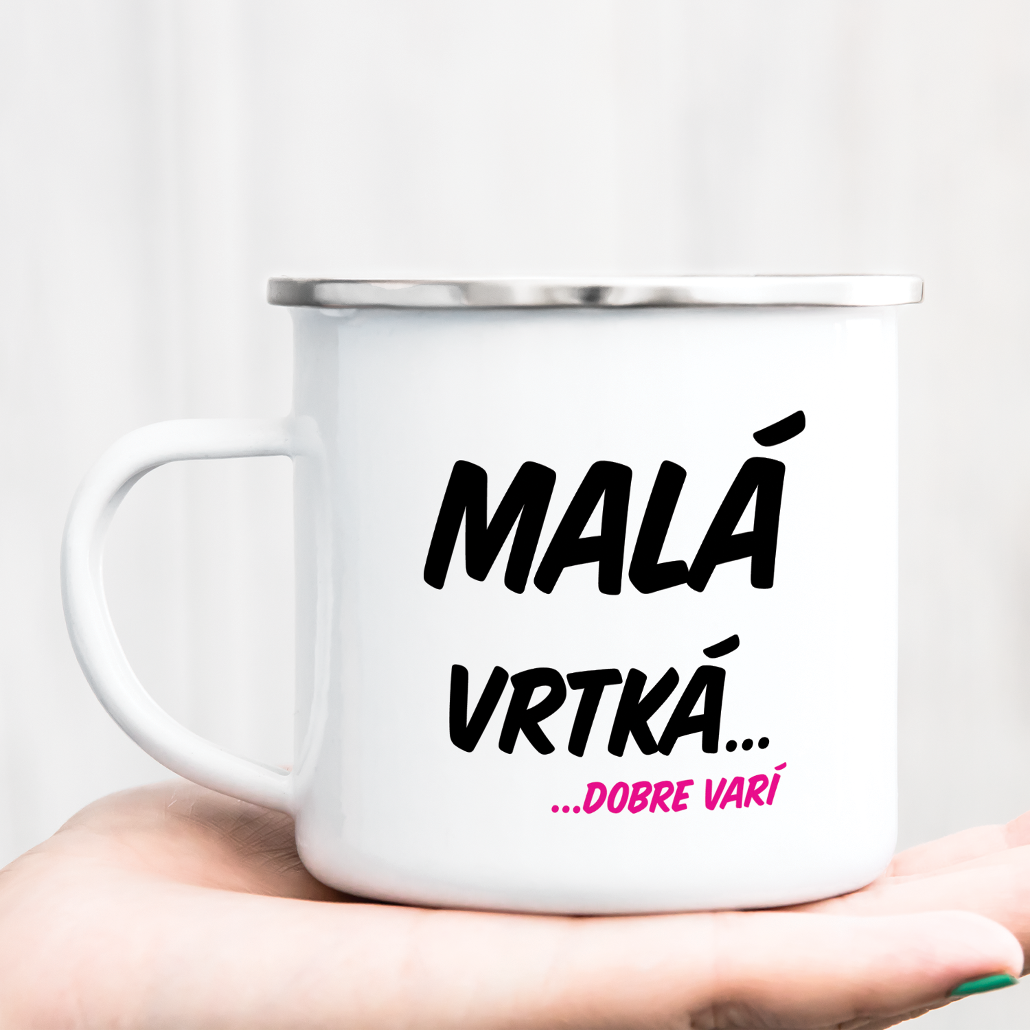 Hrnček s potlačou Malá vrtká