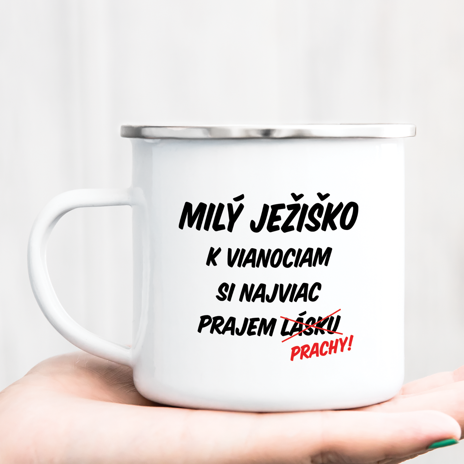 Hrnček s potlačou Milý Ježiško