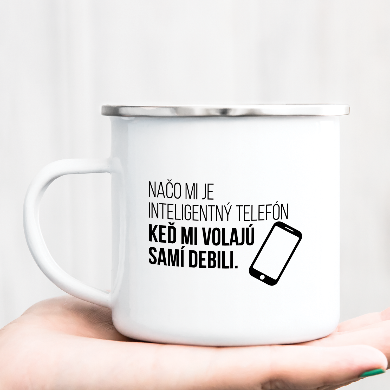 Hrnček s potlačou Inteligentný telefón