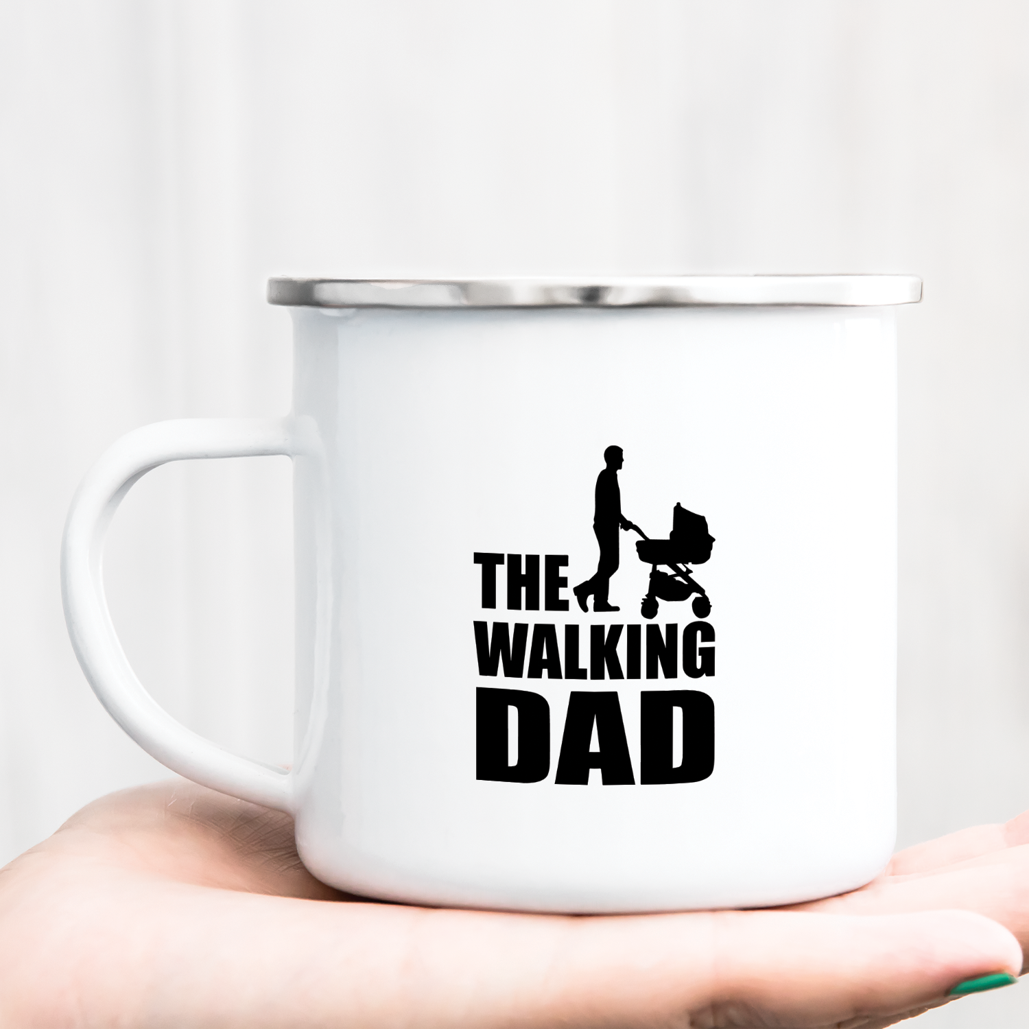 Hrnček s potlačou The walking dad