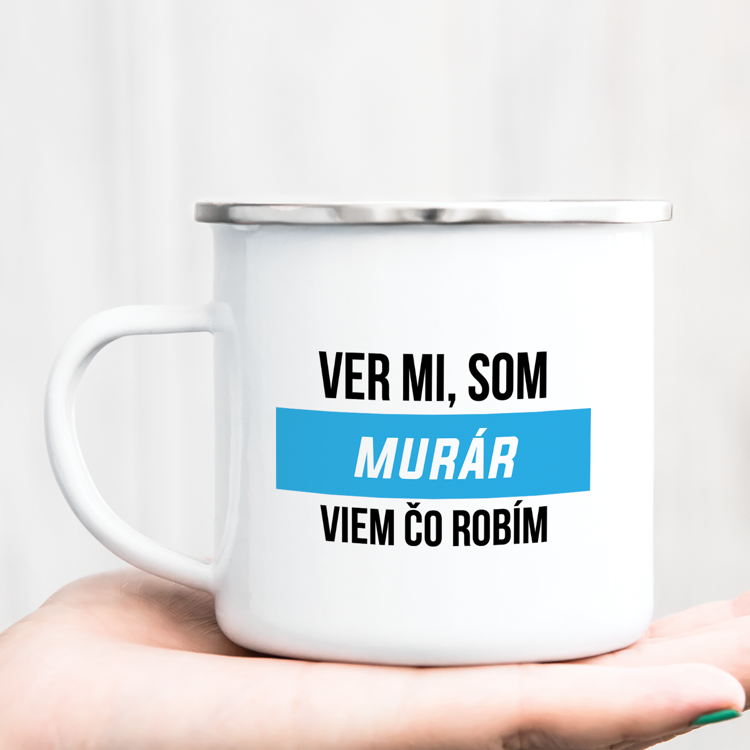 Hrnček s potlačou Ver mi