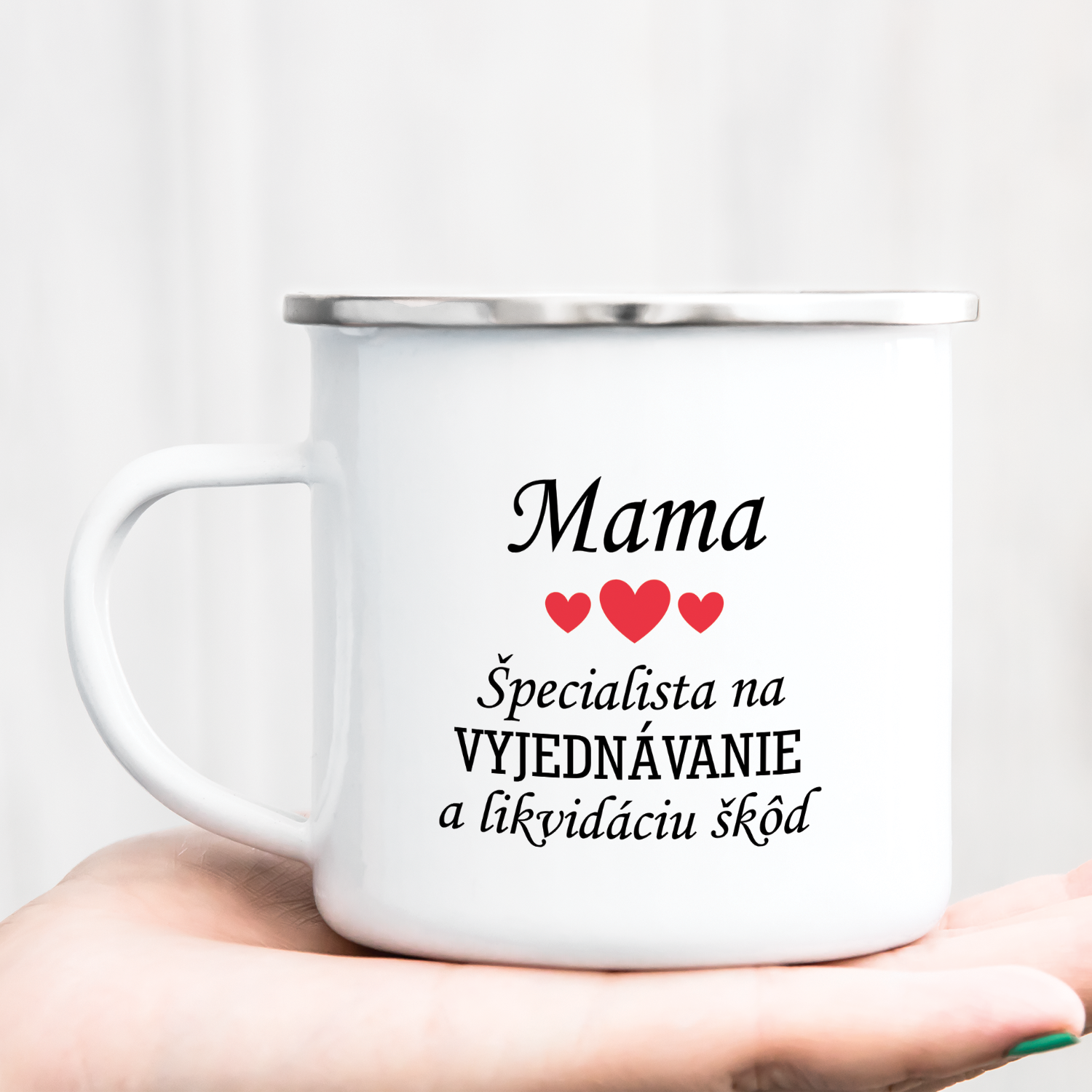 Hrnček s potlačou Mama - špecialista na vyjednávate