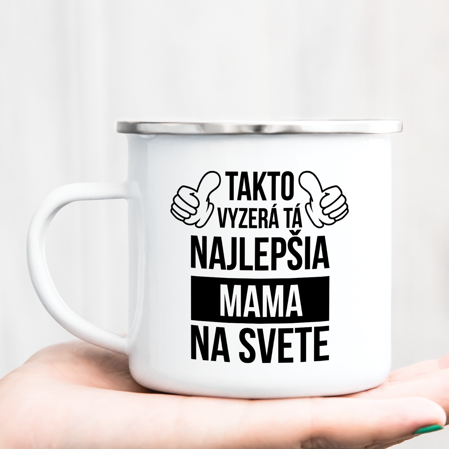 Hrnček s potlačou Tá najlepšia mama na svete