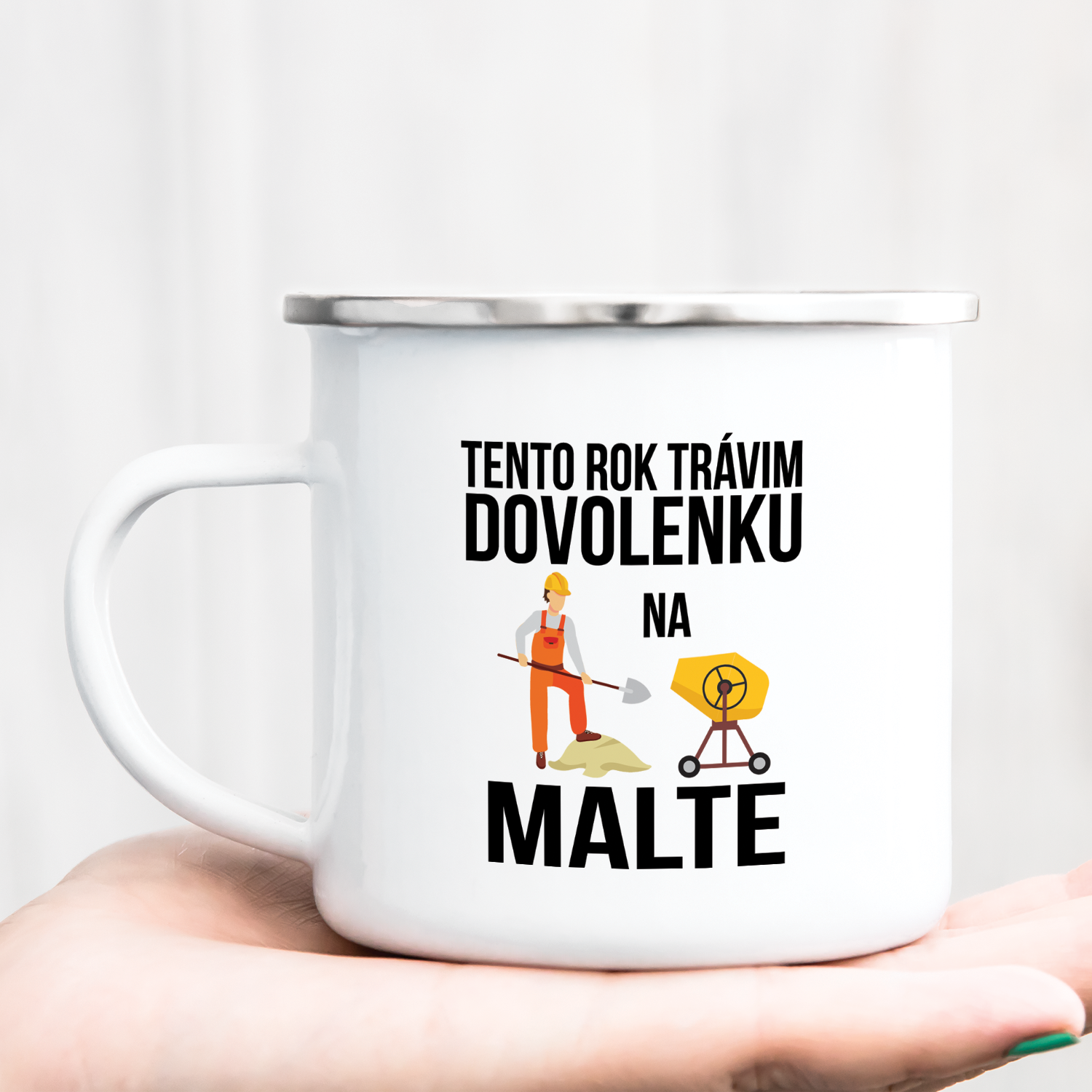 Hrnček s potlačou Dovolenka na Malte