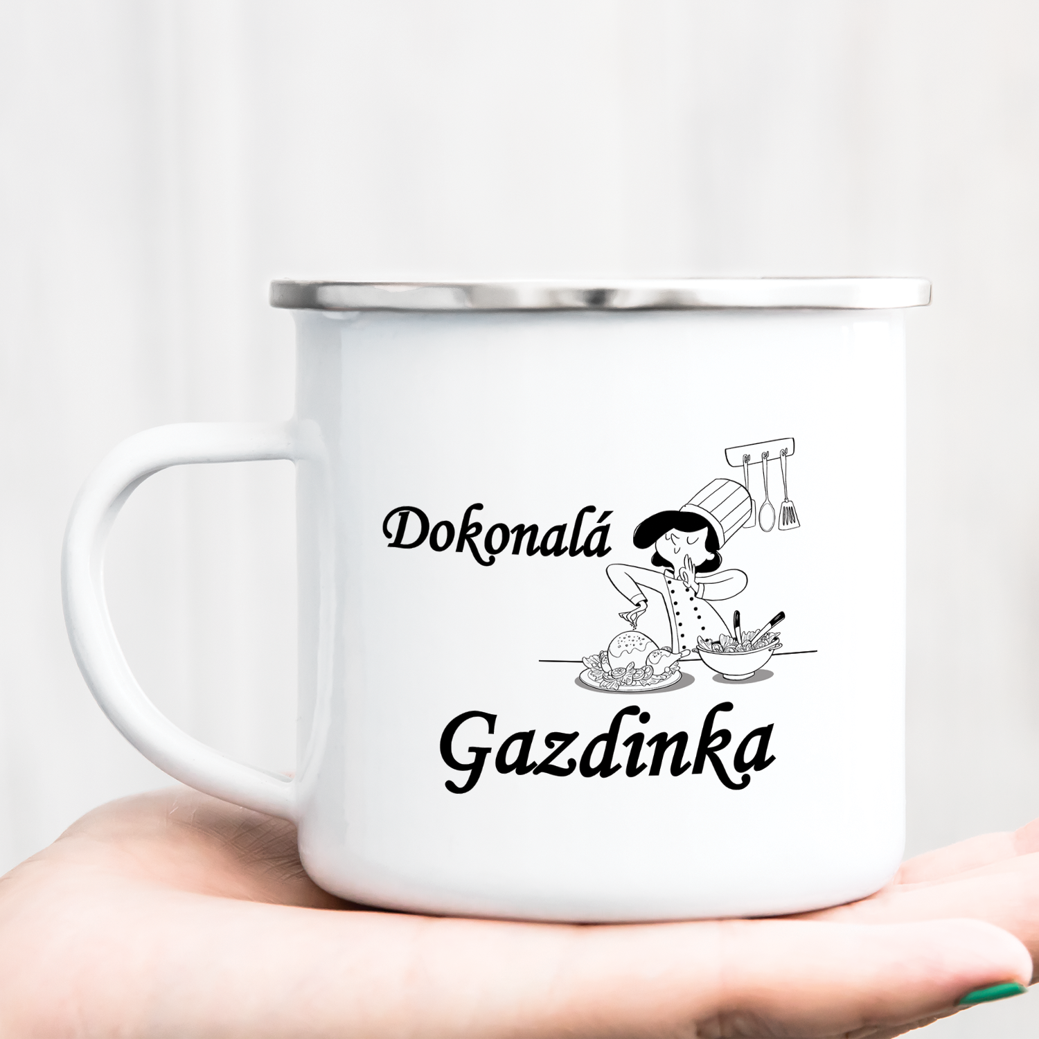 Hrnček s potlačou Dokonalá gazdinka
