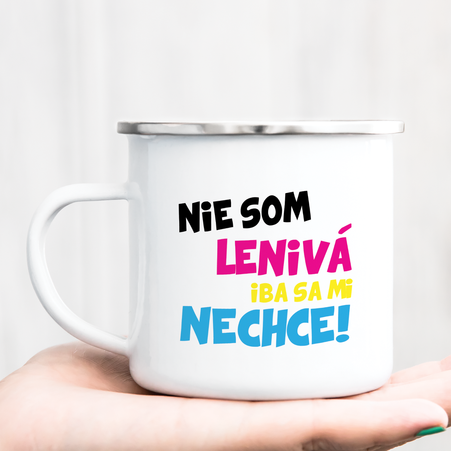 Hrnček s potlačou Nie som lenivá iba sa mi nechce