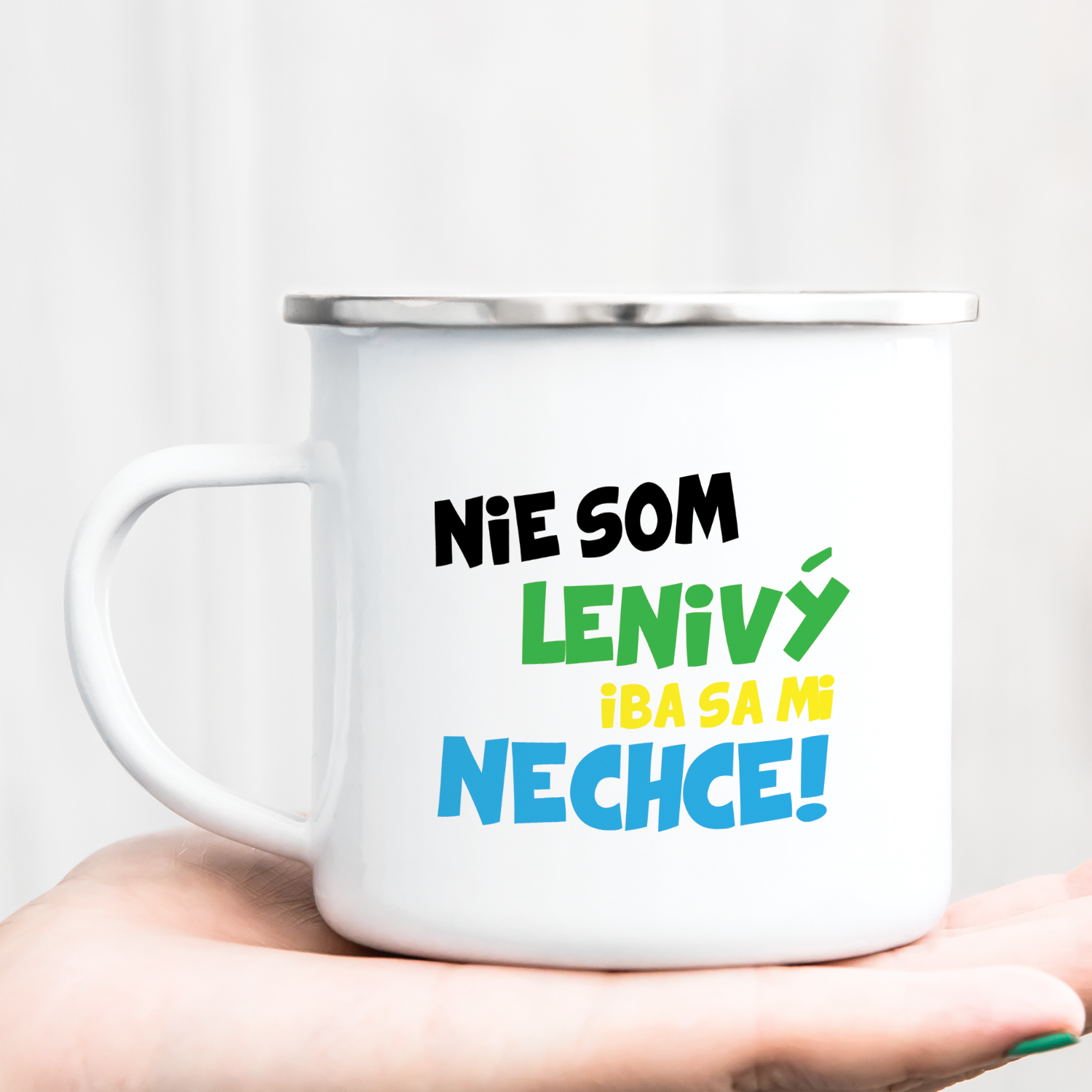 Hrnček s potlačou Nie som lenivý iba sa mi nechce