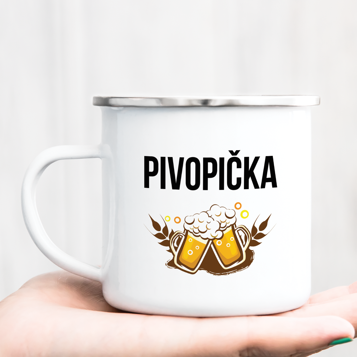 Hrnček s potlačou Pivopička