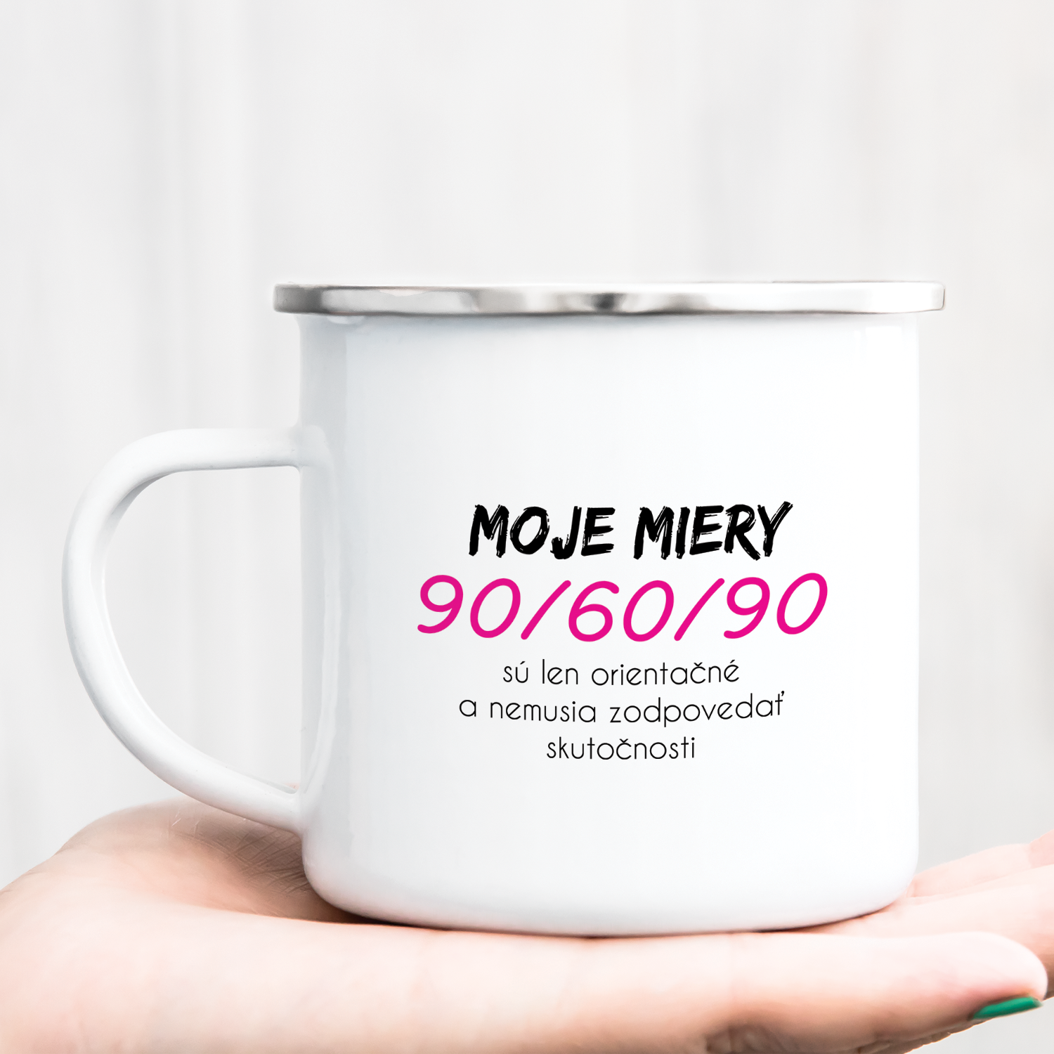 Hrnček s potlačou Moje miery