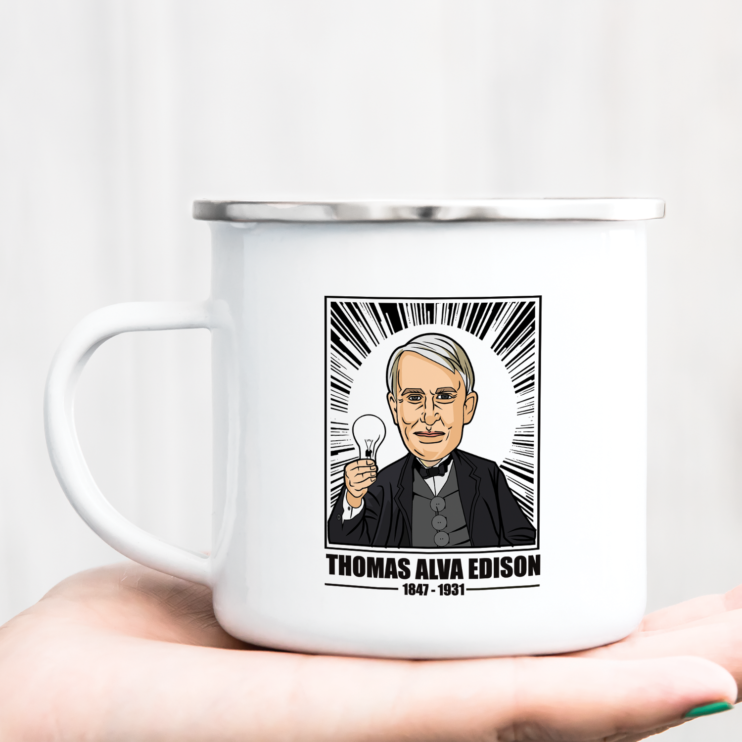 Hrnček s potlačou Thomas Alva Edison