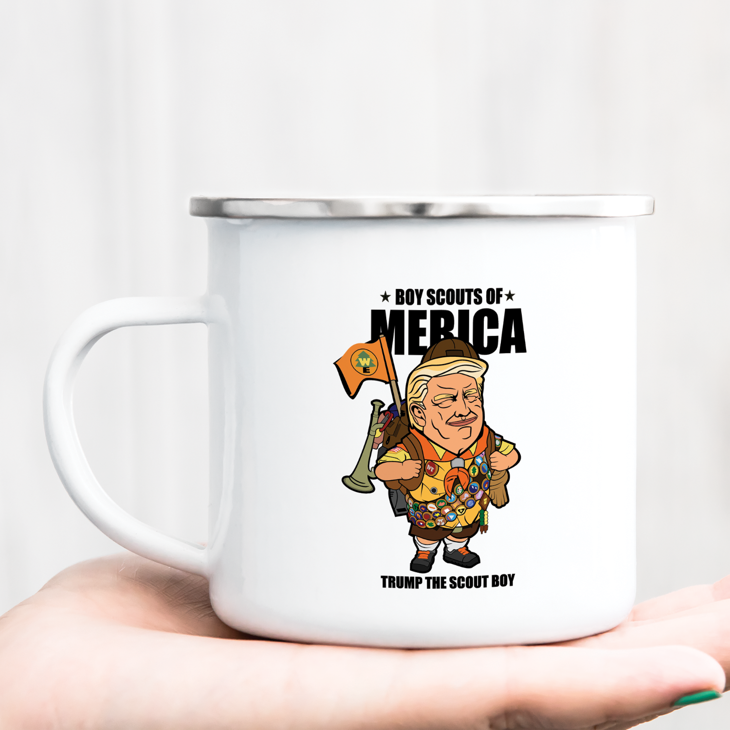 Hrnček s potlačou Trump The Scout Boy