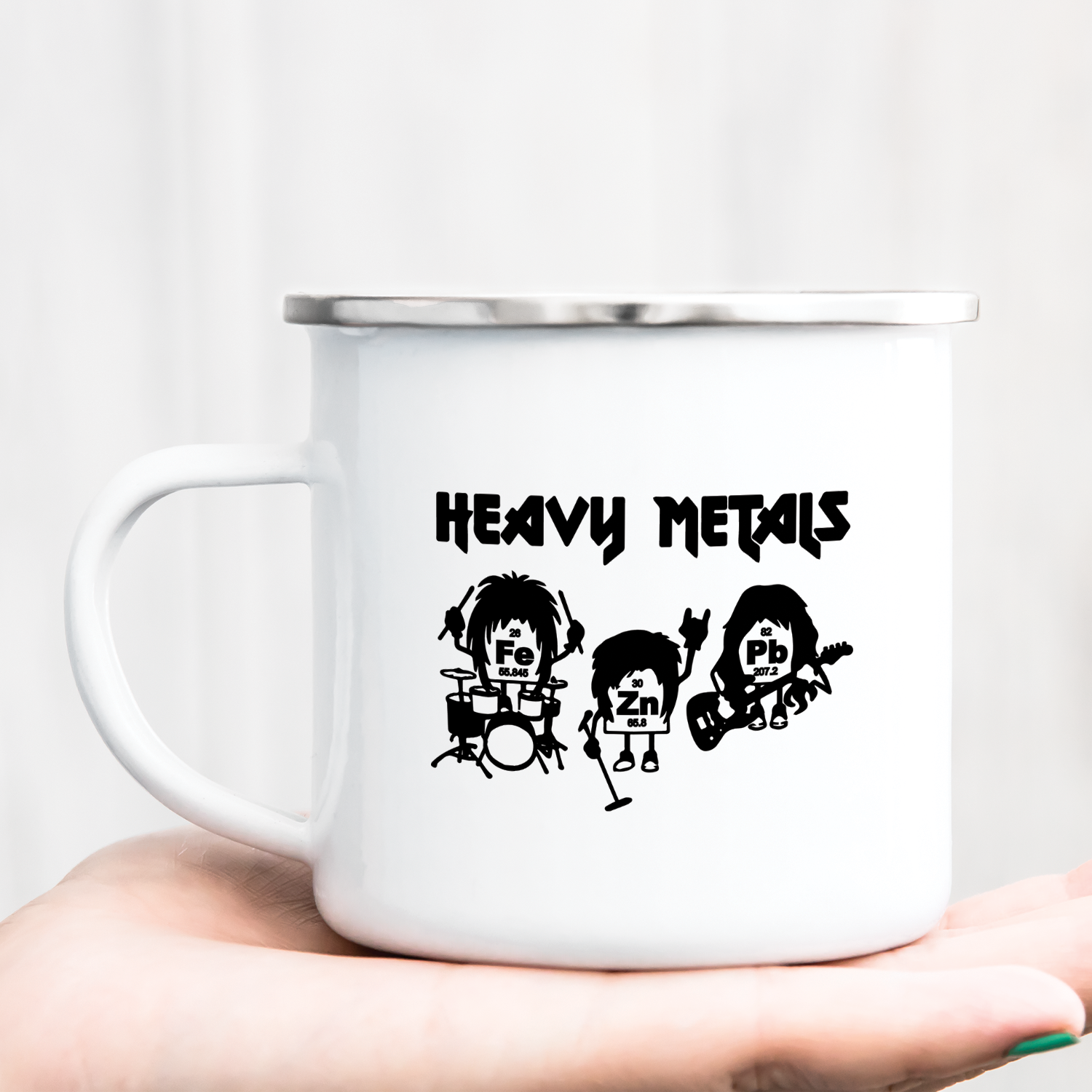 Hrnček s potlačou Heavy Metals