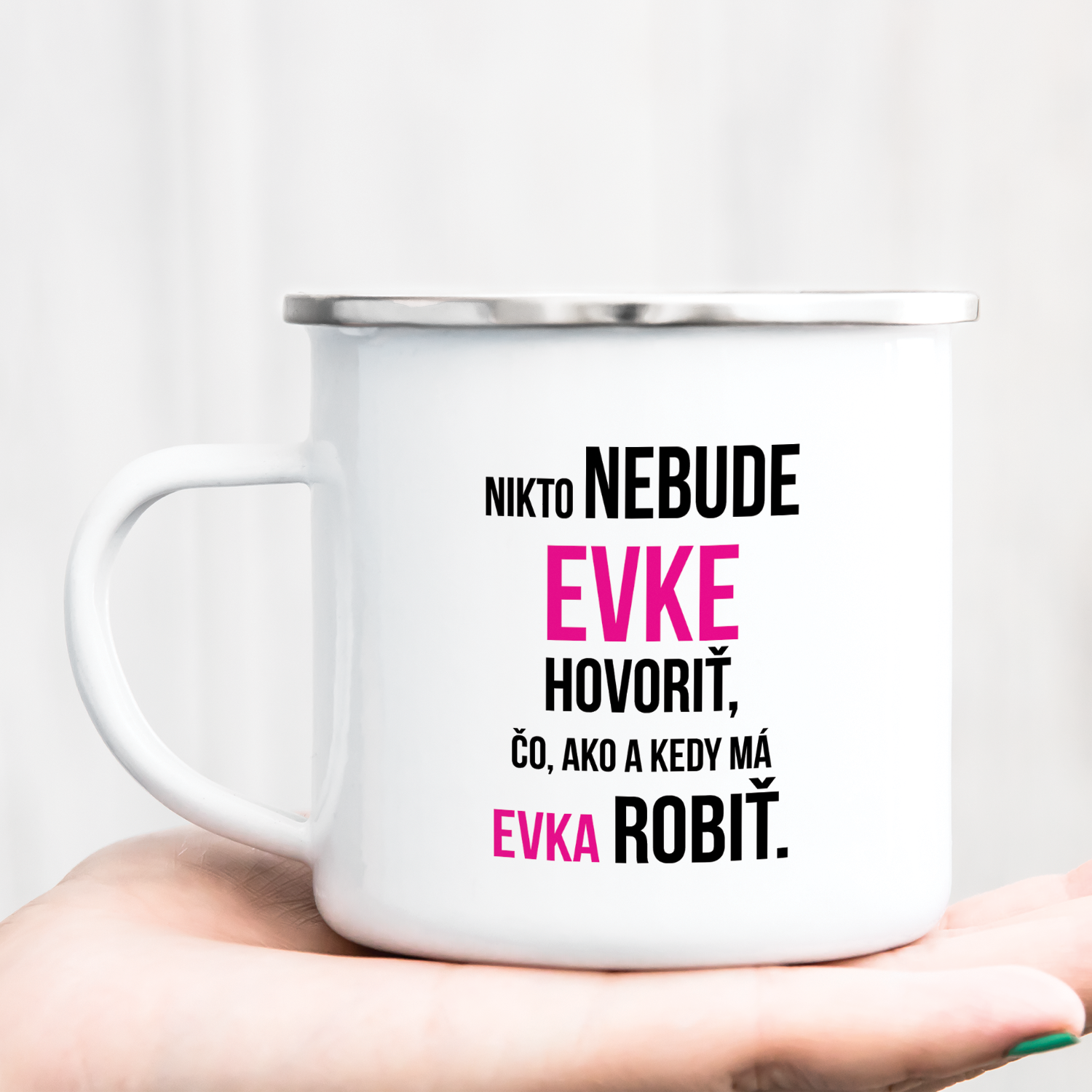 Hrnček s potlačou Shhh...lebo nevidím