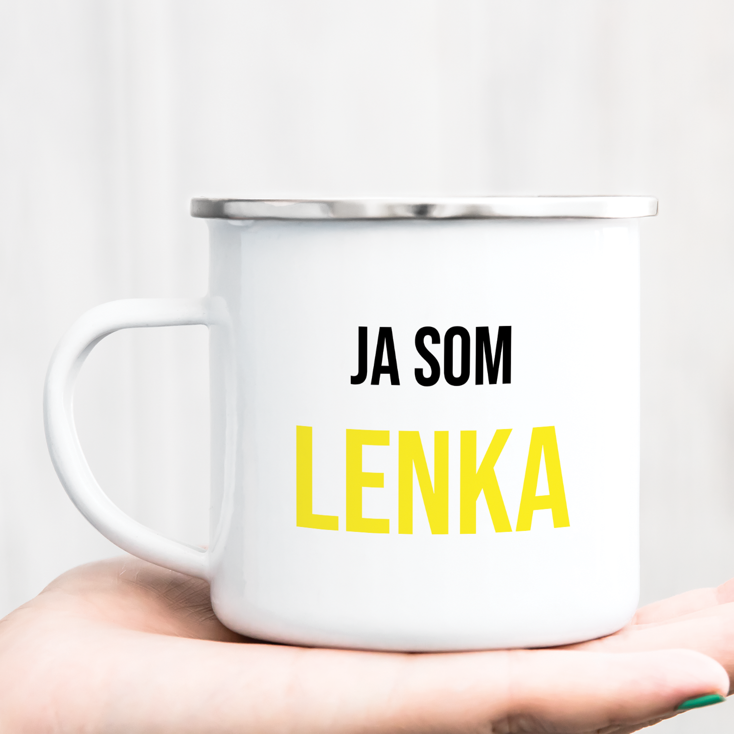 Hrnček s potlačou Ja som Lenka