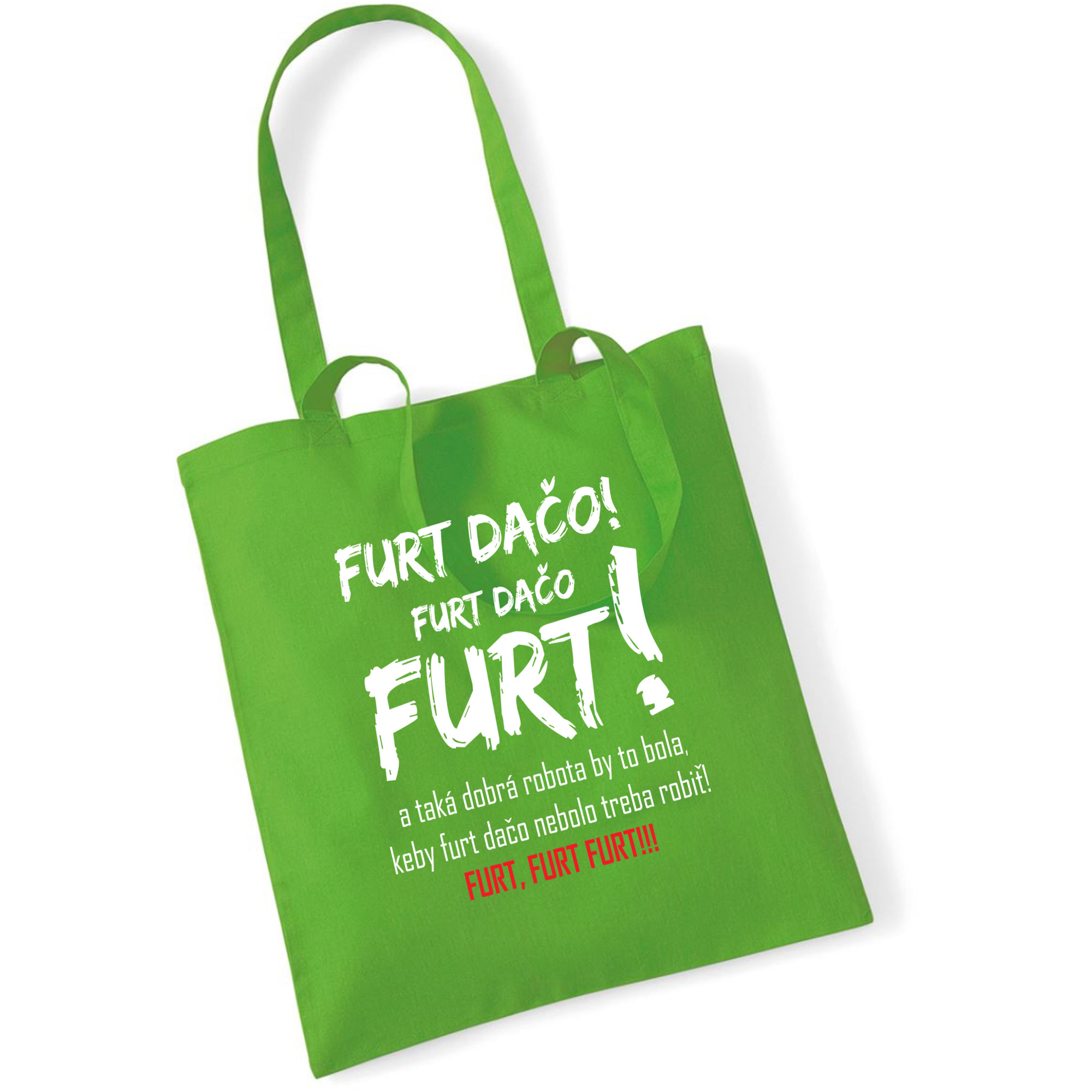 Nakupná taška s FURT DAČO s frázou
