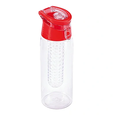 Športová fľaša 700 ml s infuzérom, farba červená