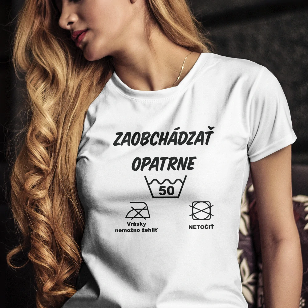 Vtipné tričko s potlačou "Zaobchádzať opatrne s vekom na želanie"
