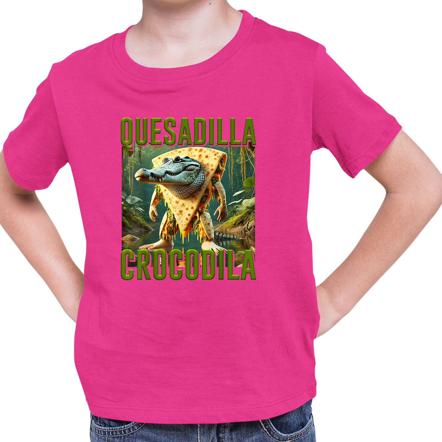 Tričko Italian Brainrot Quesadilla Crocodilla