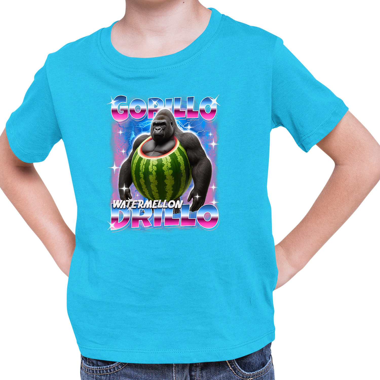 Tričko Italian Brainrot Gorillo Watermelon drillo