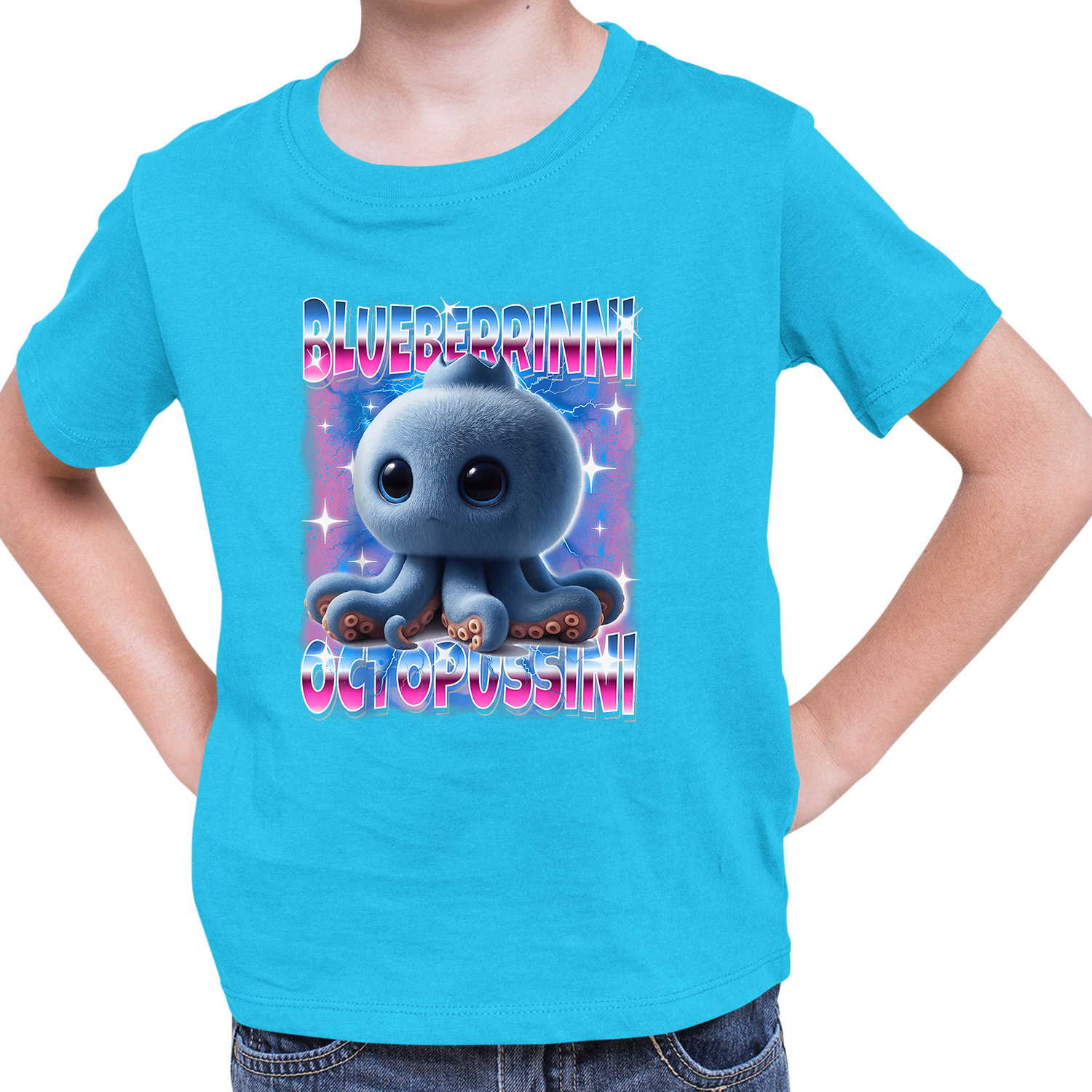 Tričko Italian brainbot Blueberrini octopussini
