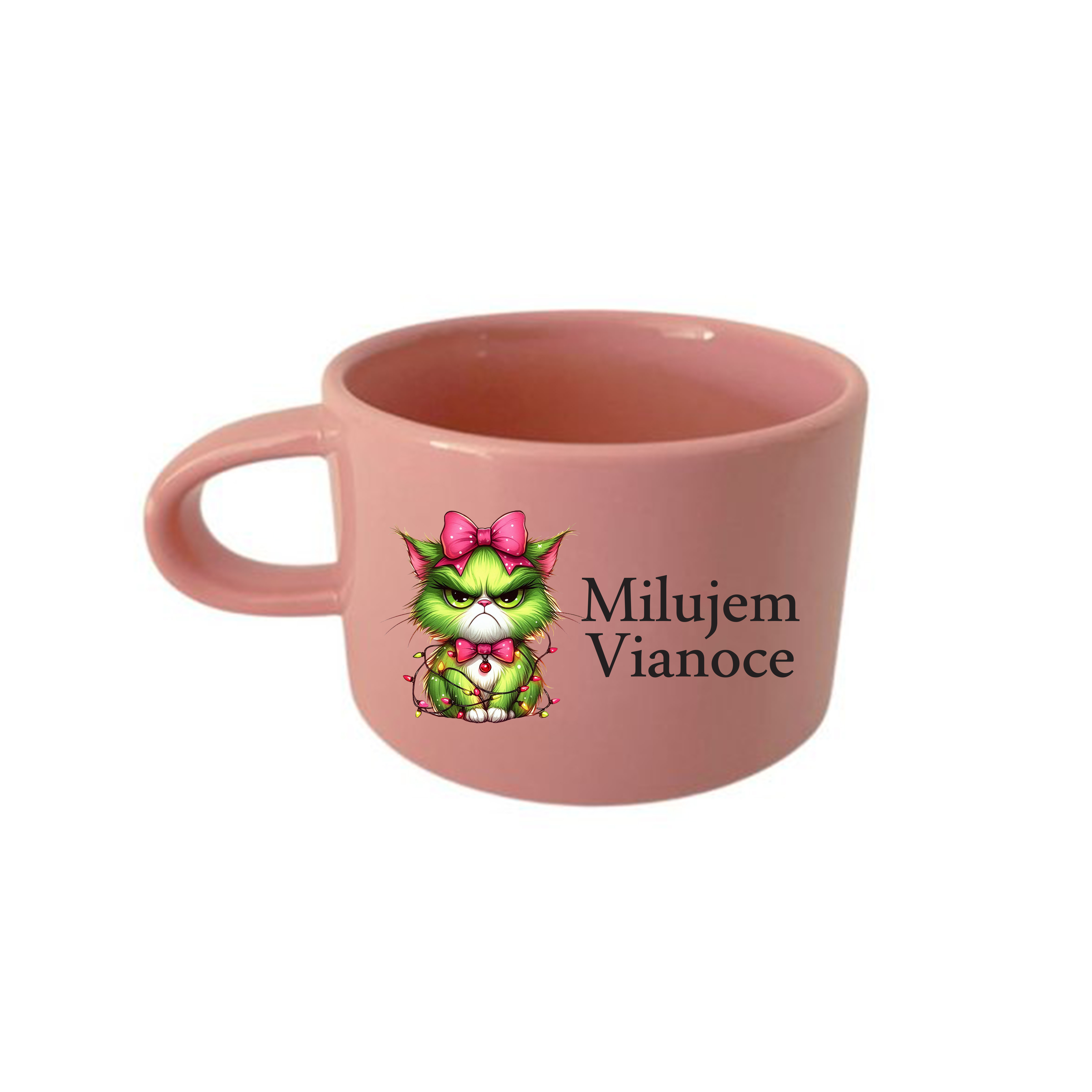 Hrnček makrónka Milujem Vianoce